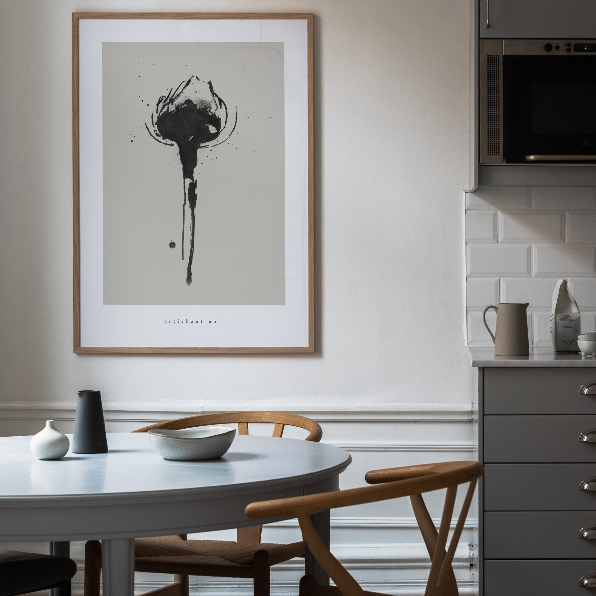 Kronärtskocka poster beige