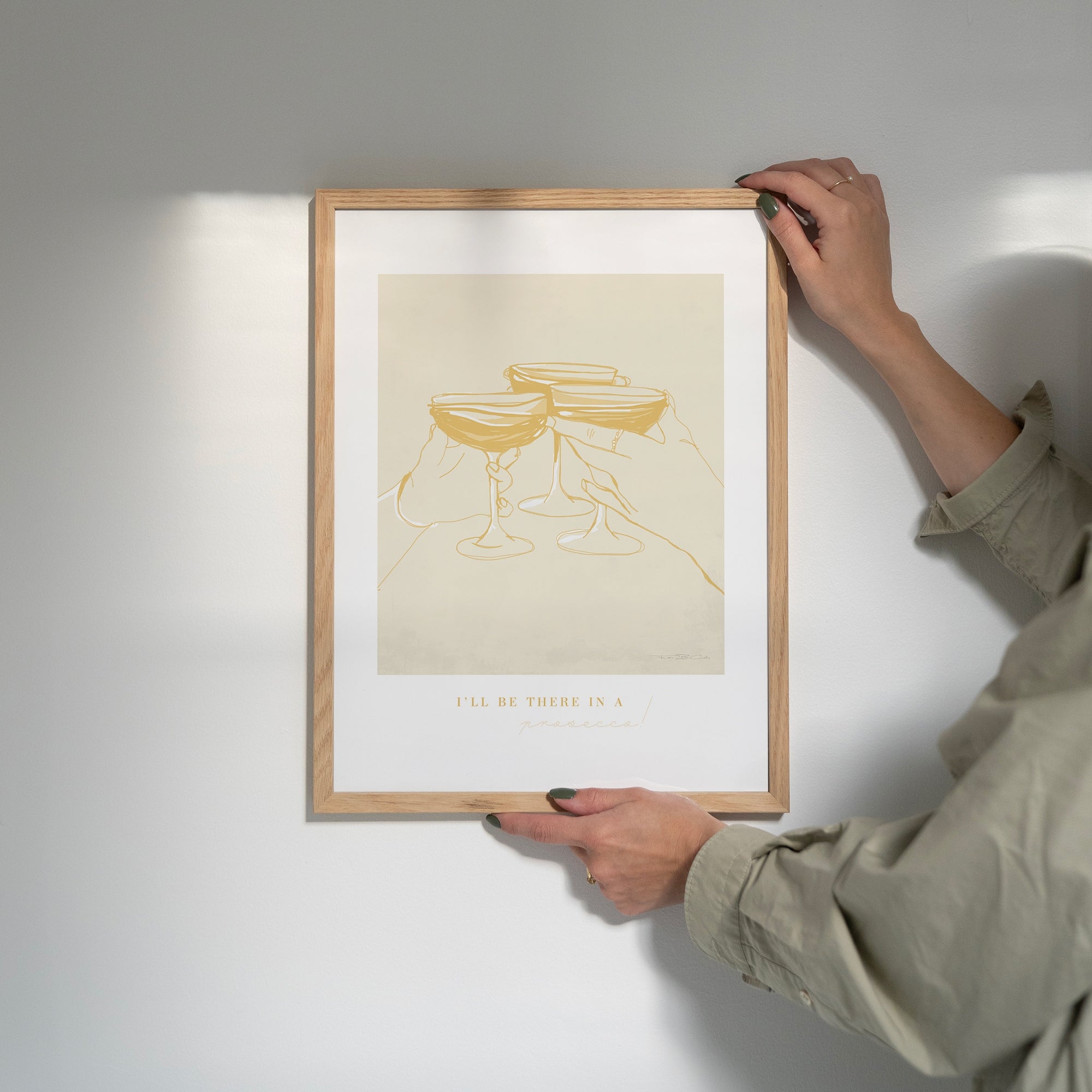 Prosecco cheers poster