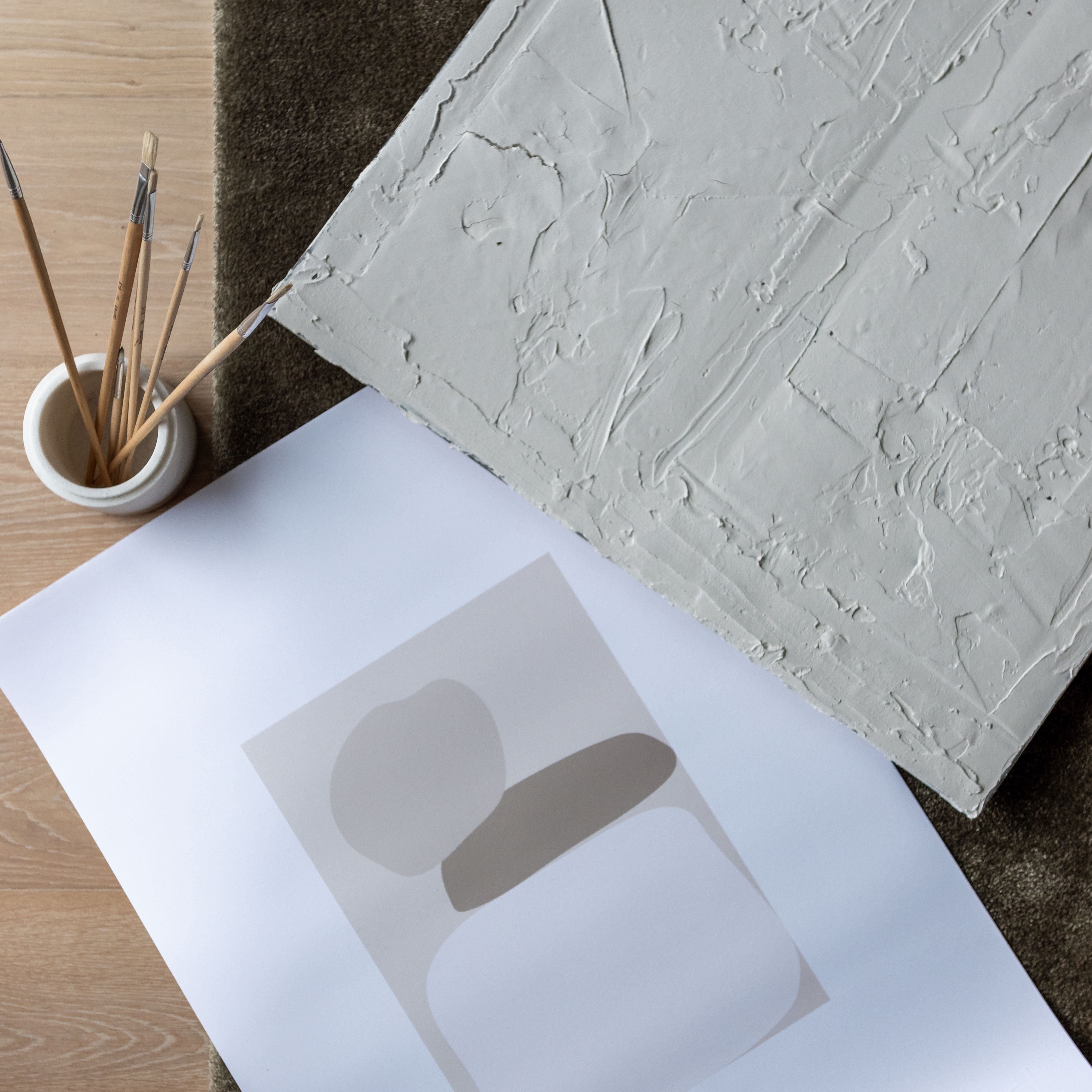 Poster med abstrakta former