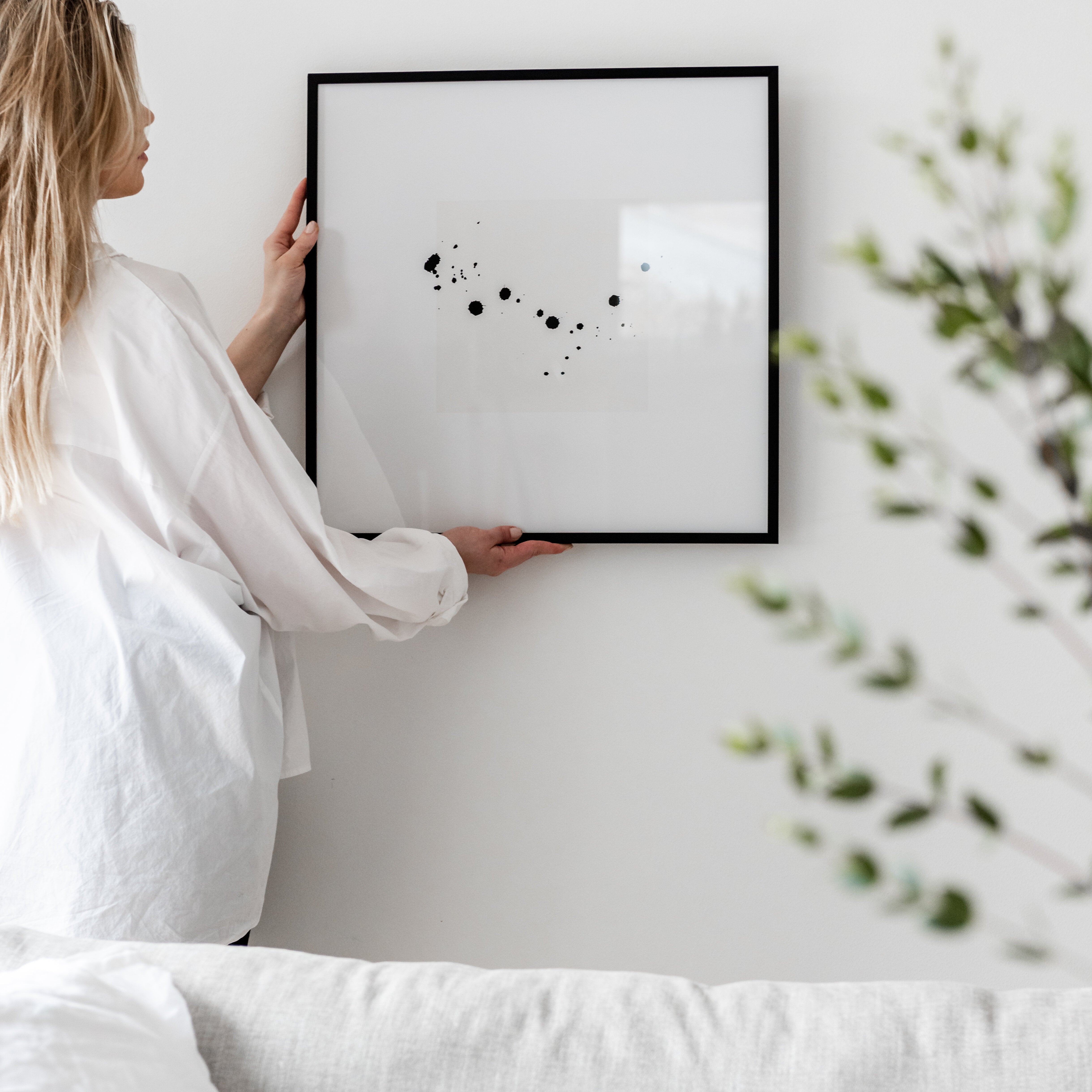 Prickar av färgstänk poster