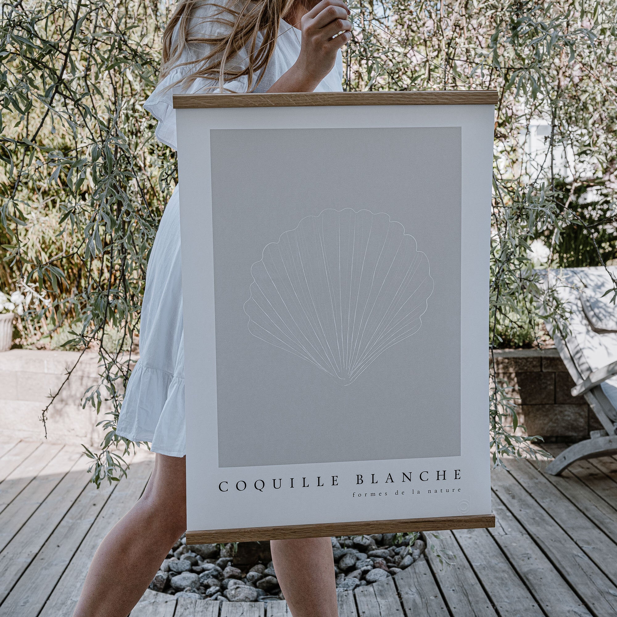 Strandsnäcka mörk poster