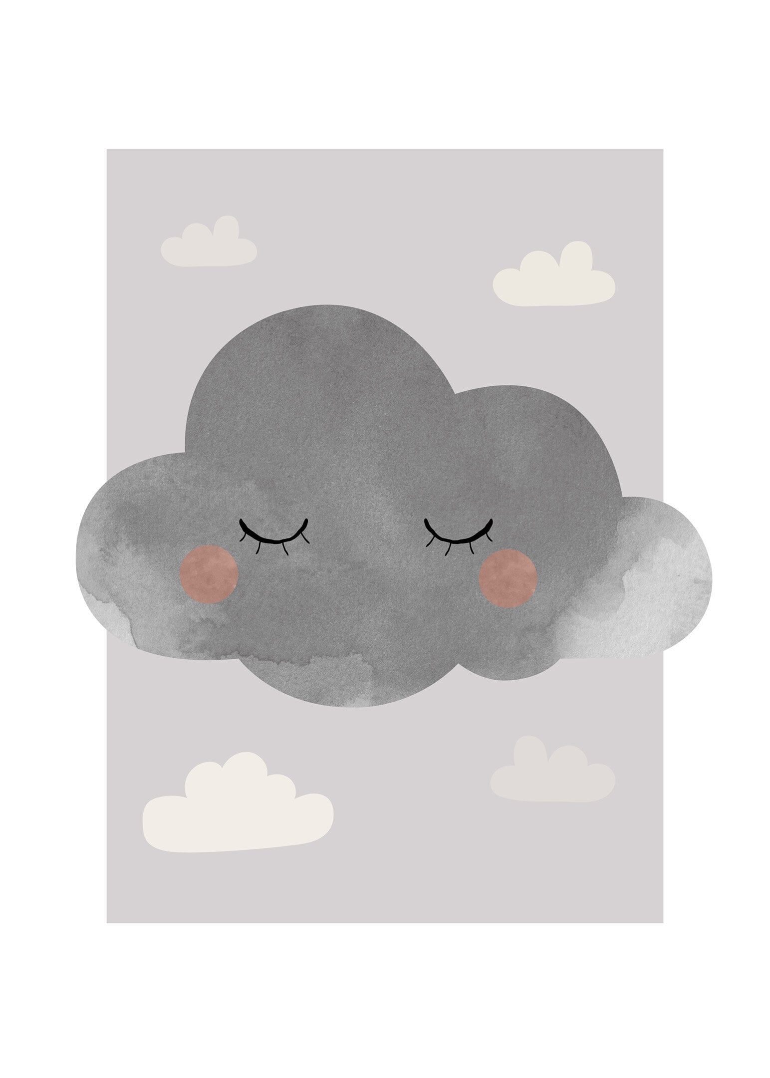 Moln i ro lila poster