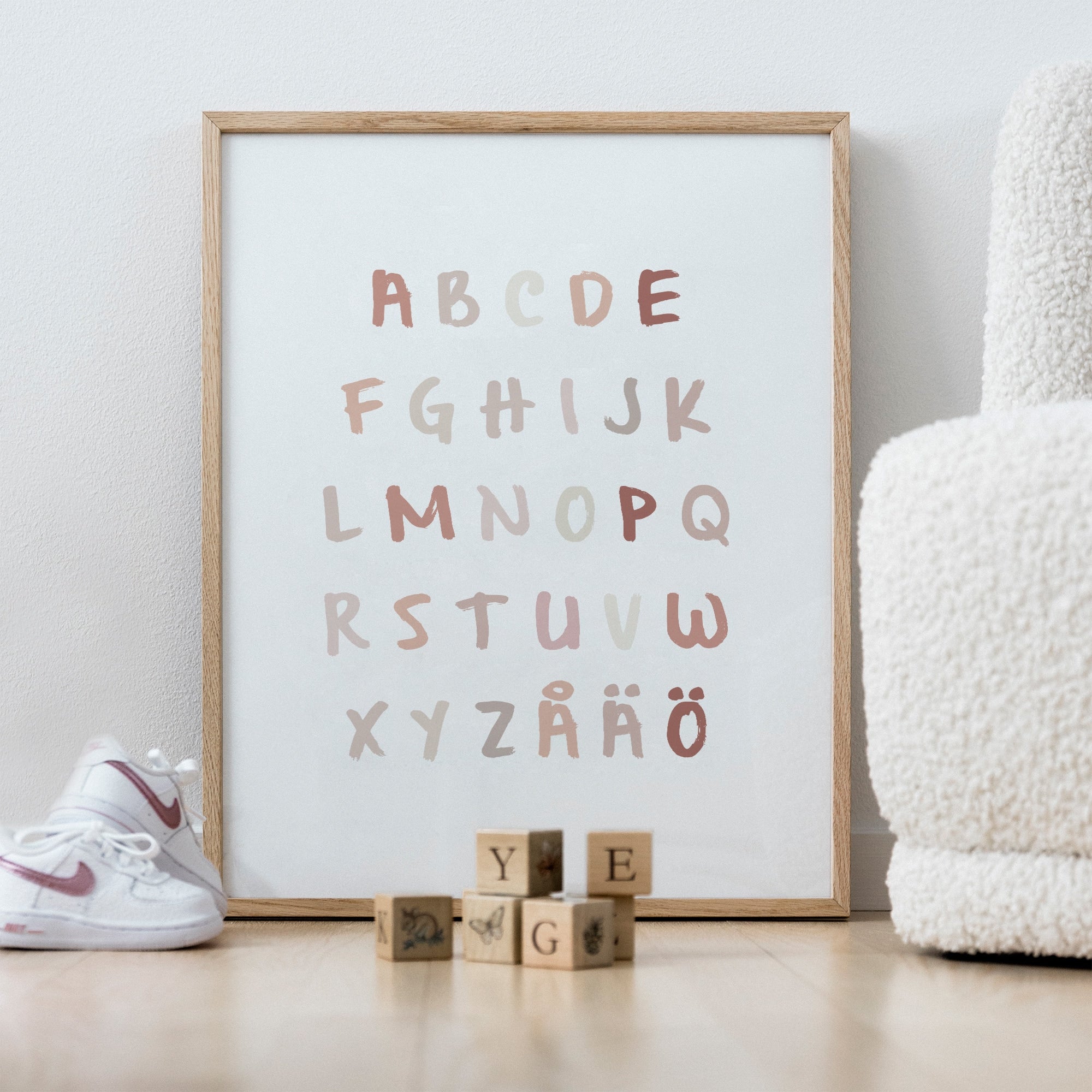 Alfabetet rosa poster