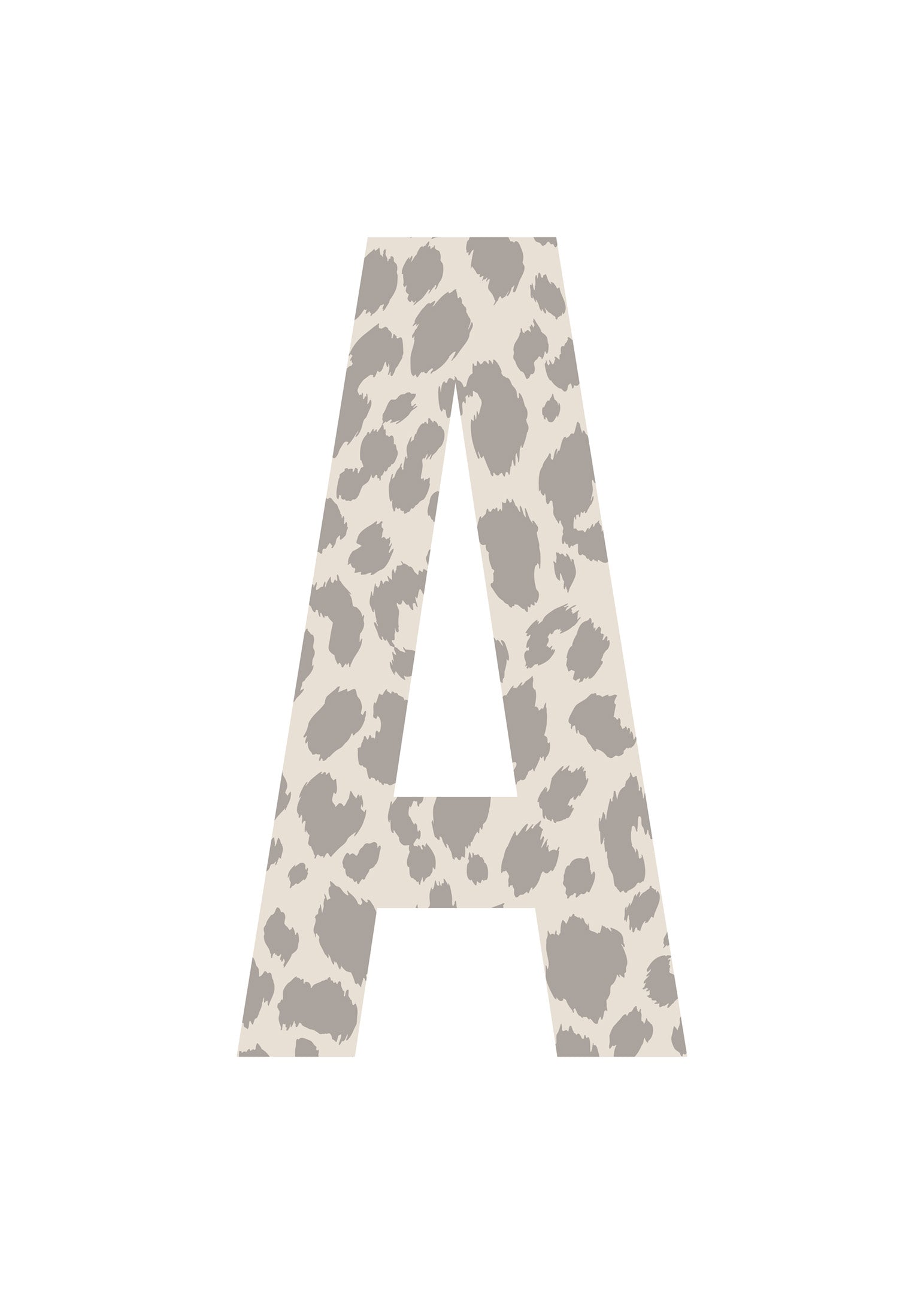 Bokstavstavla leopard - A-N