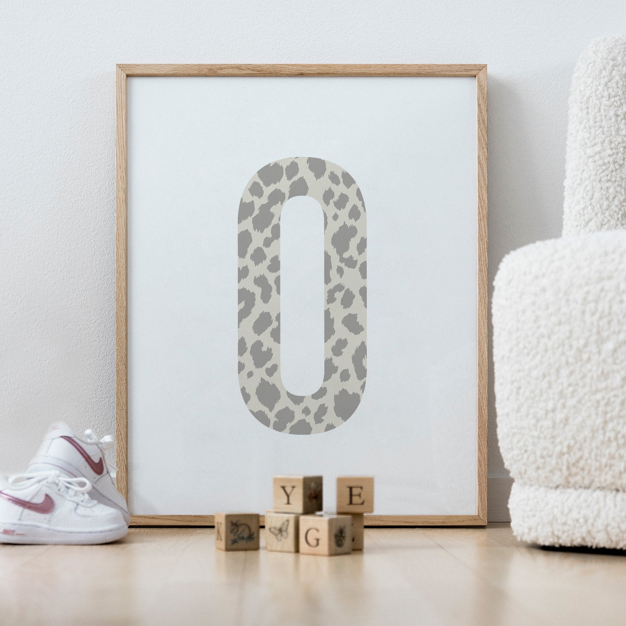 Bokstavstavla leopard - O-Ö