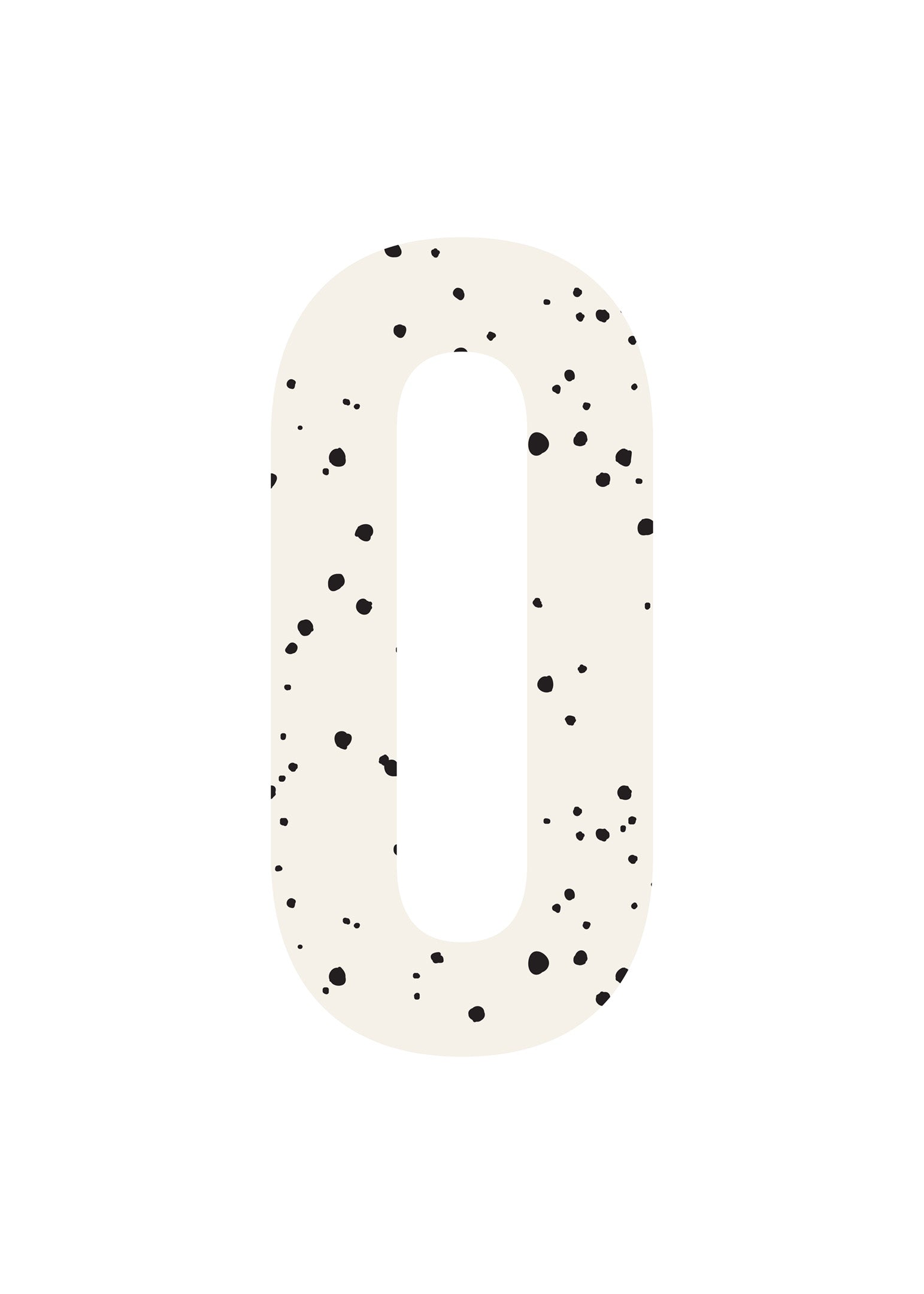 Simle O Letter poster small dots - O-Ö – Designed Posters