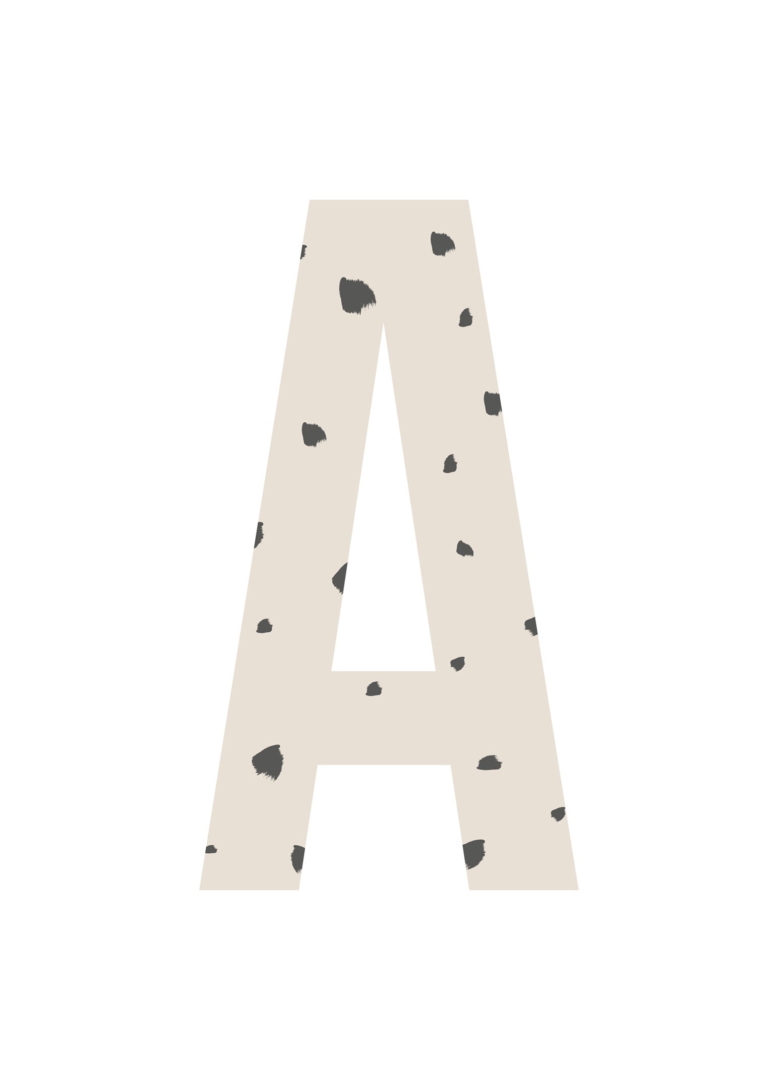 Bokstavstavla fläckar - A-N