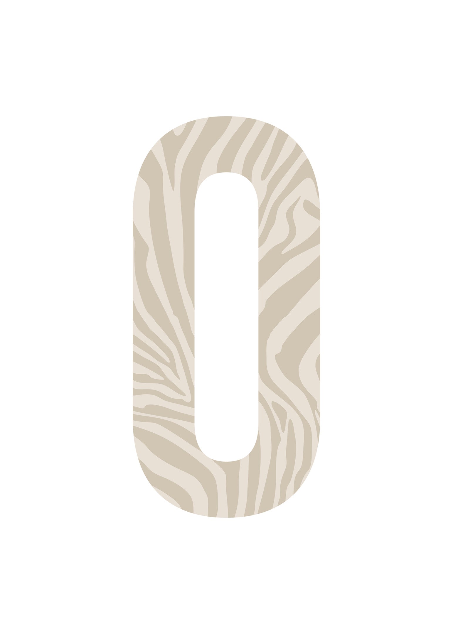 Bokstavstavla zebra - O-Ö