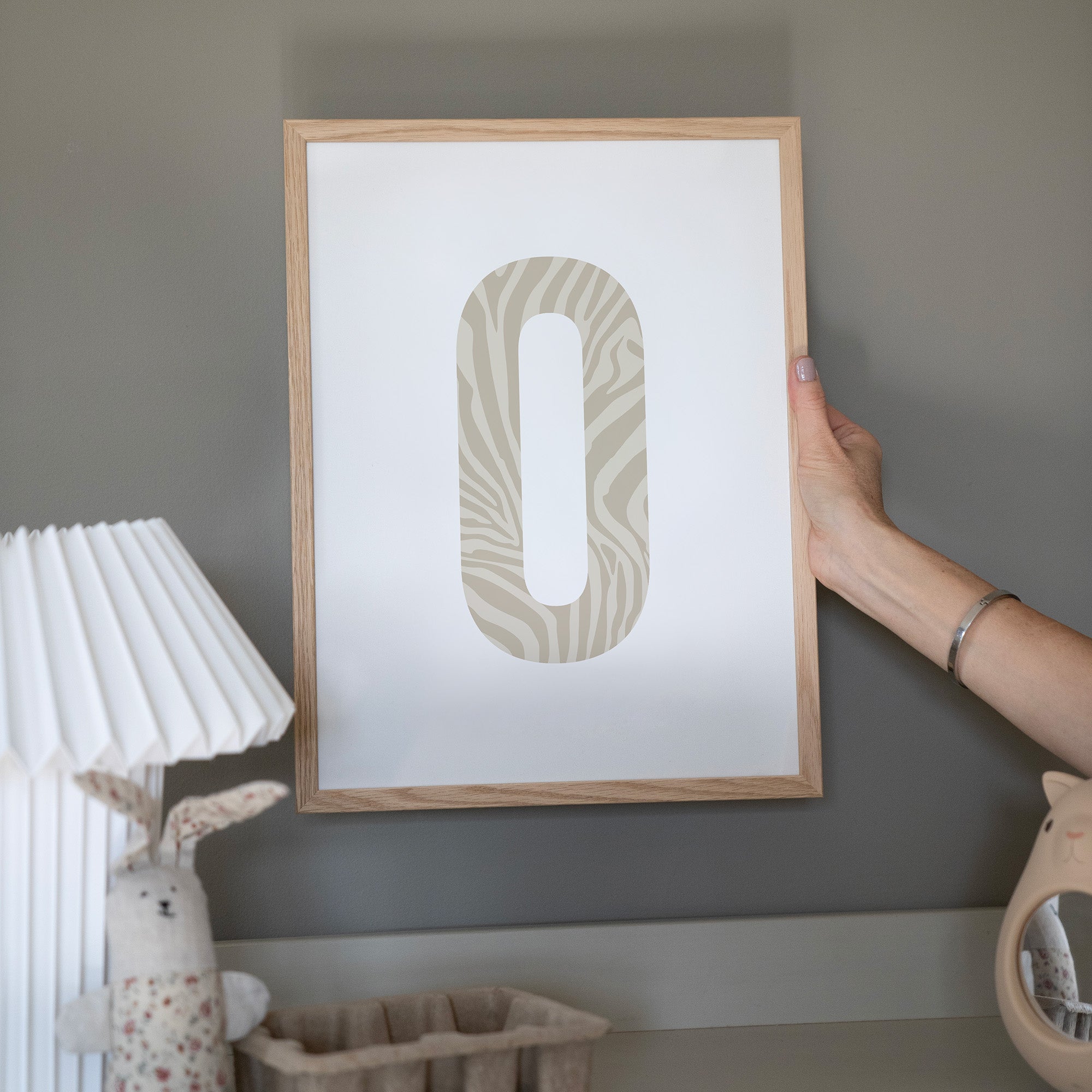 Bokstavstavla zebra - O-Ö