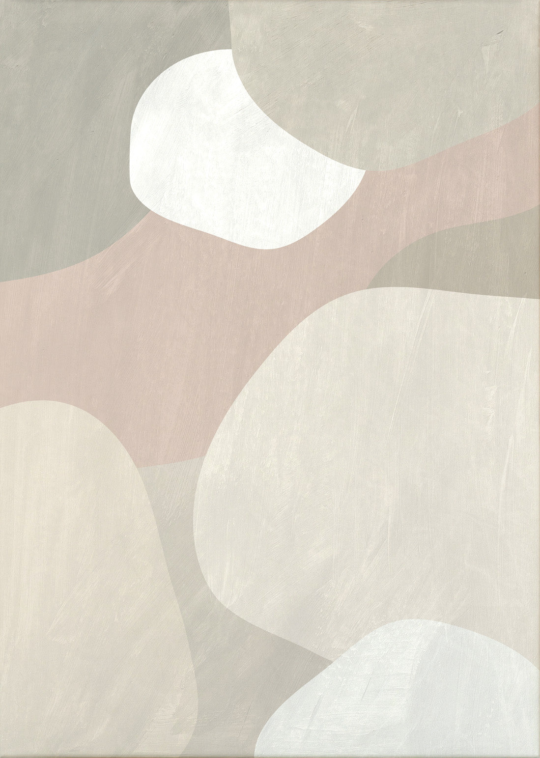 Organiska ljusa former canvastavla