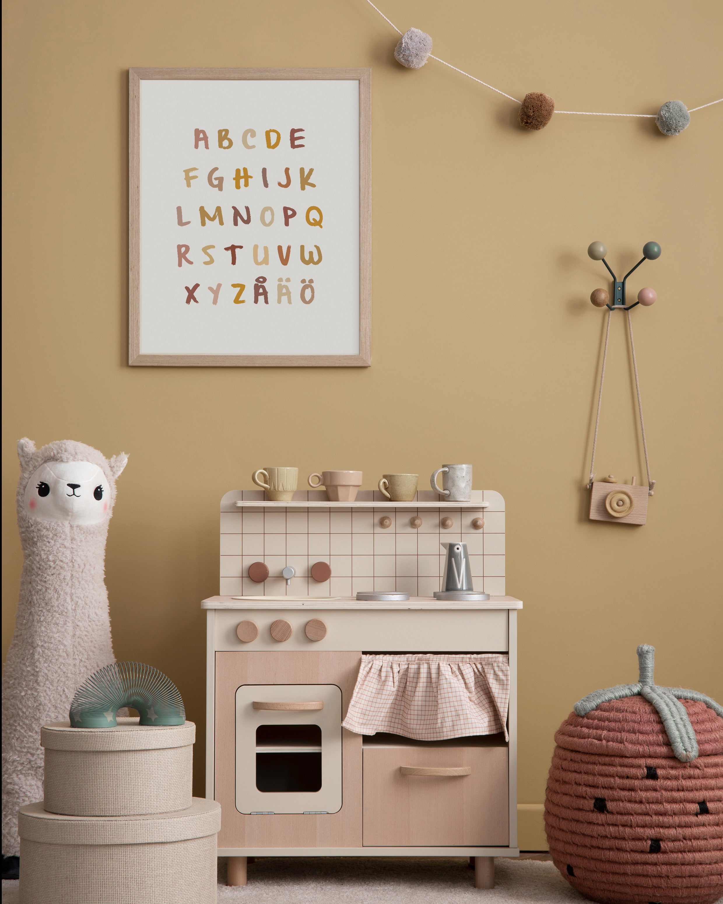 Alfabetet gul poster