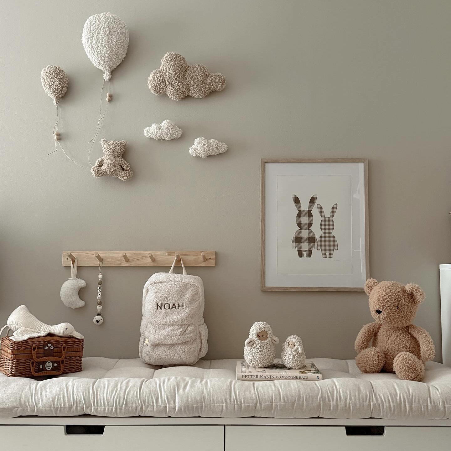 Kaninkompisar brun poster