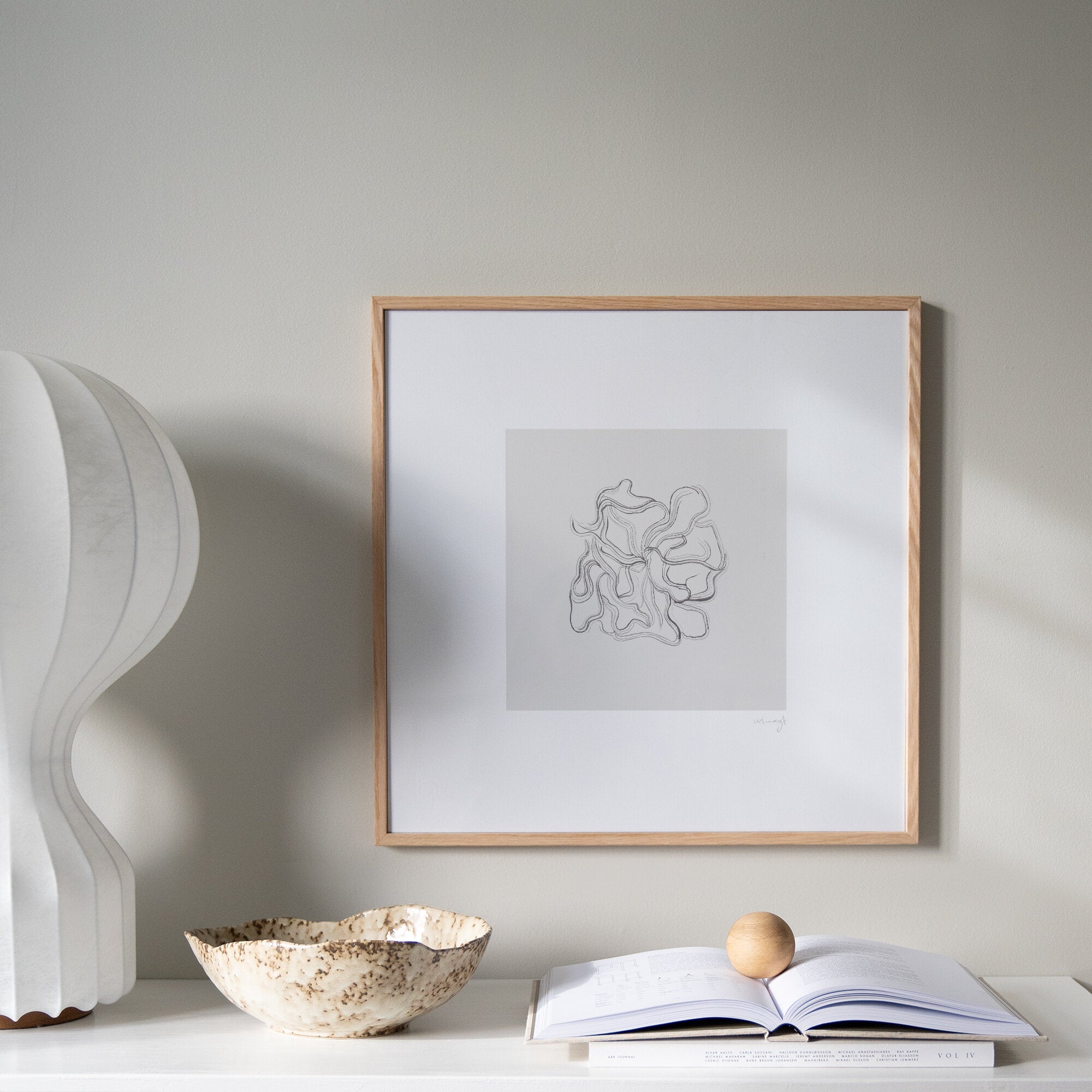 Structered Poster Structure poster – Abstract illustration in beige and gray – Designed ...
