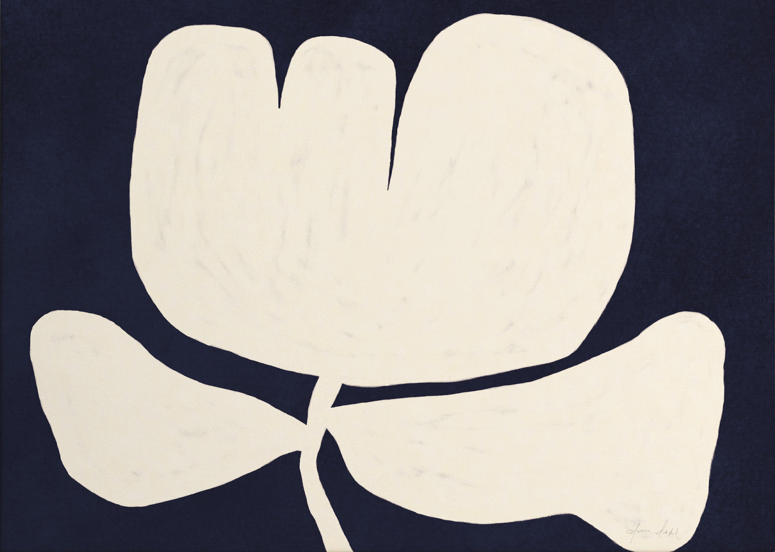 Stilfull blomma canvastavla