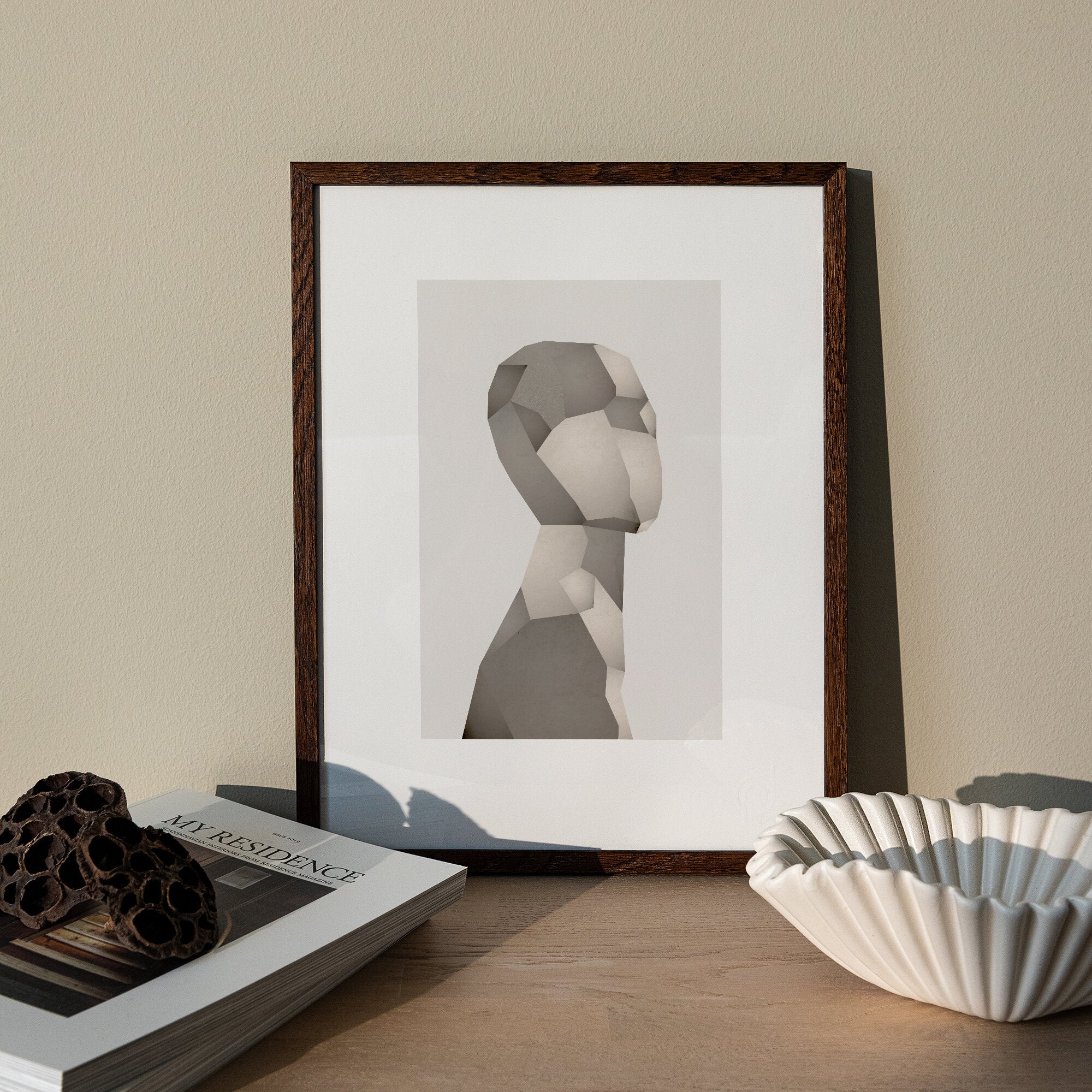 Grafiskt ansikte poster