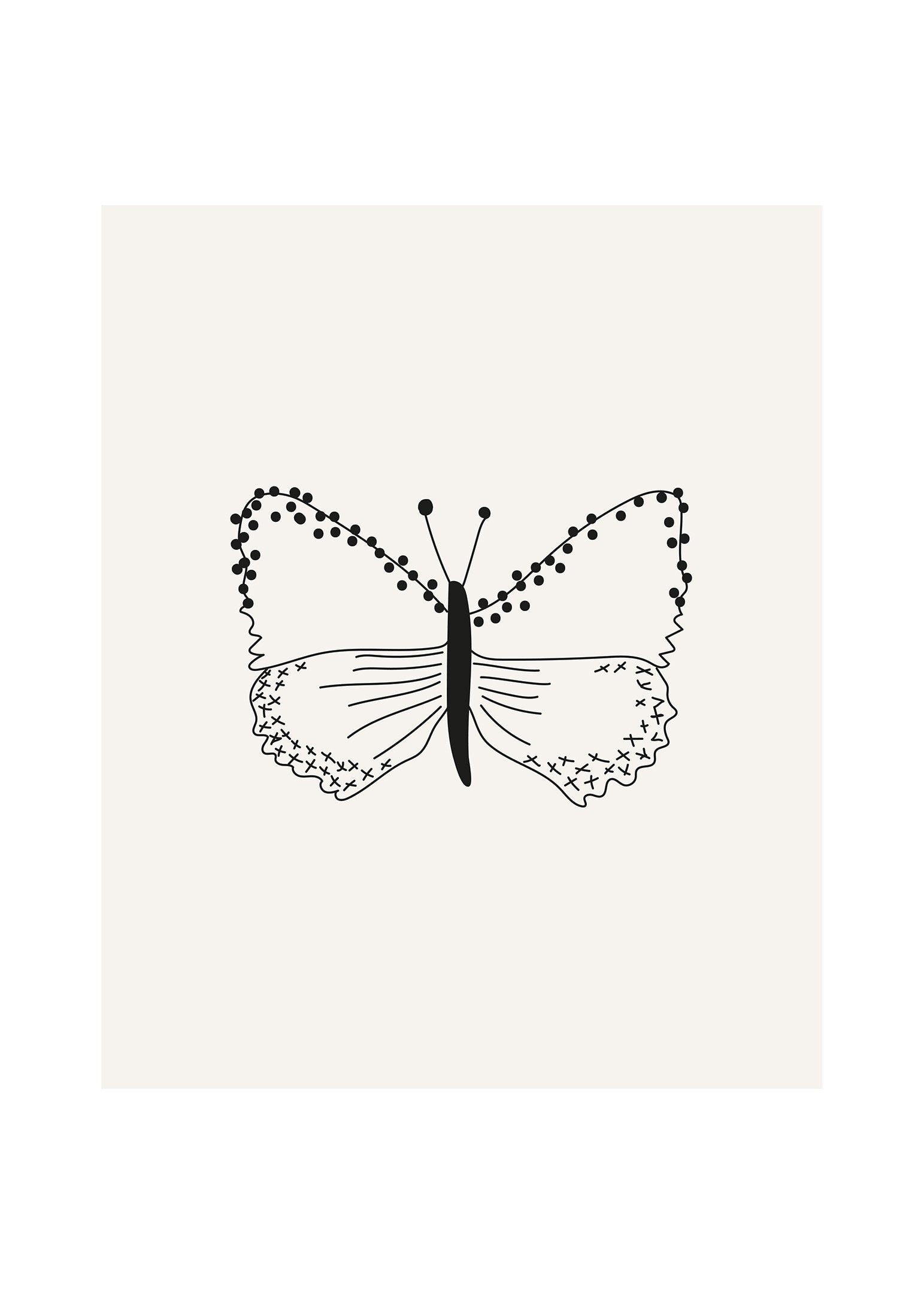 Fjäril poster