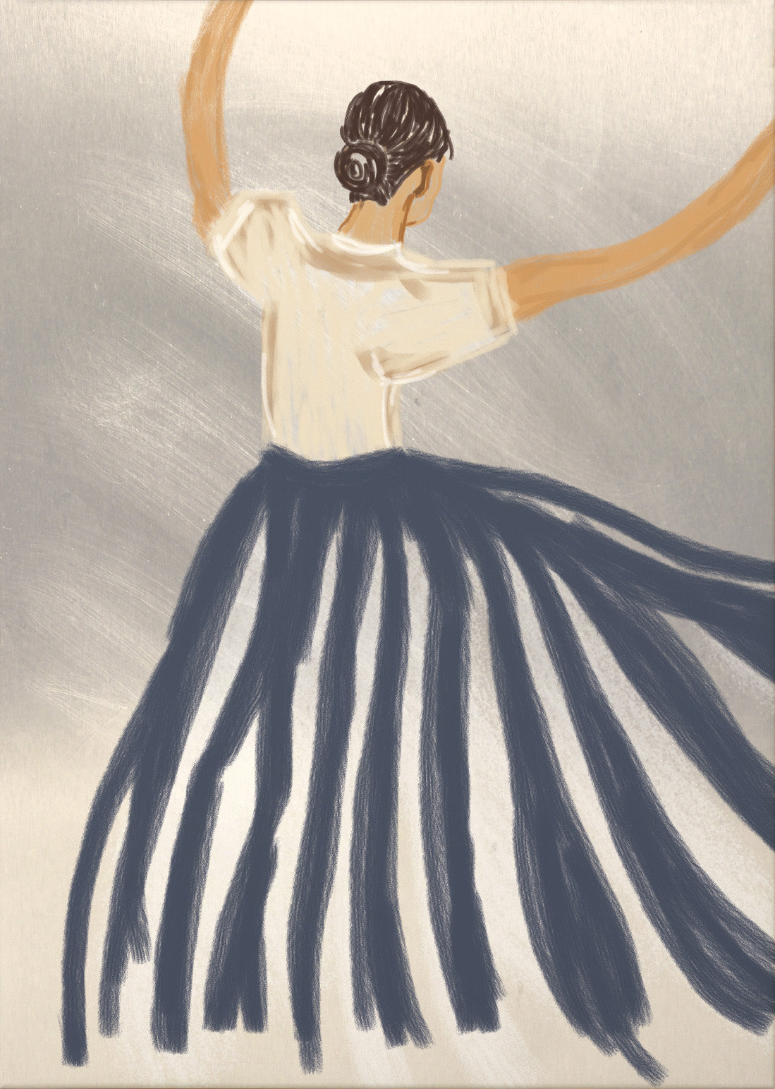 Fångad i rörelse canvastavla