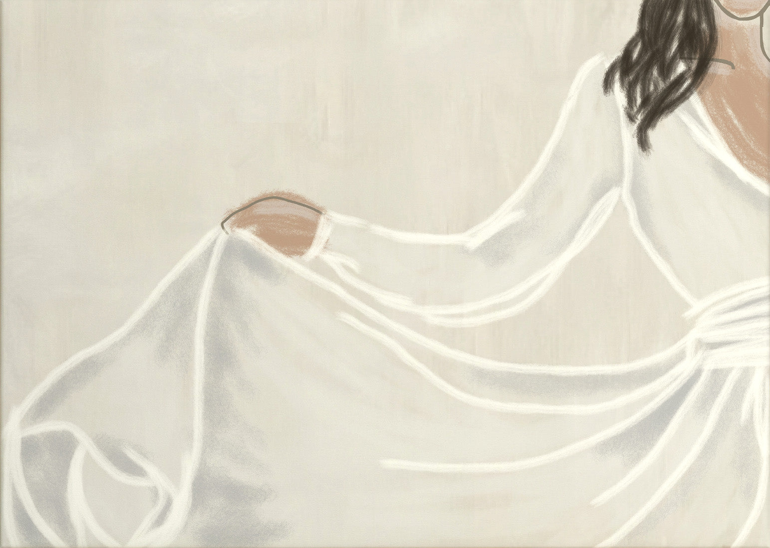 Minimalistisk siluett canvastavla