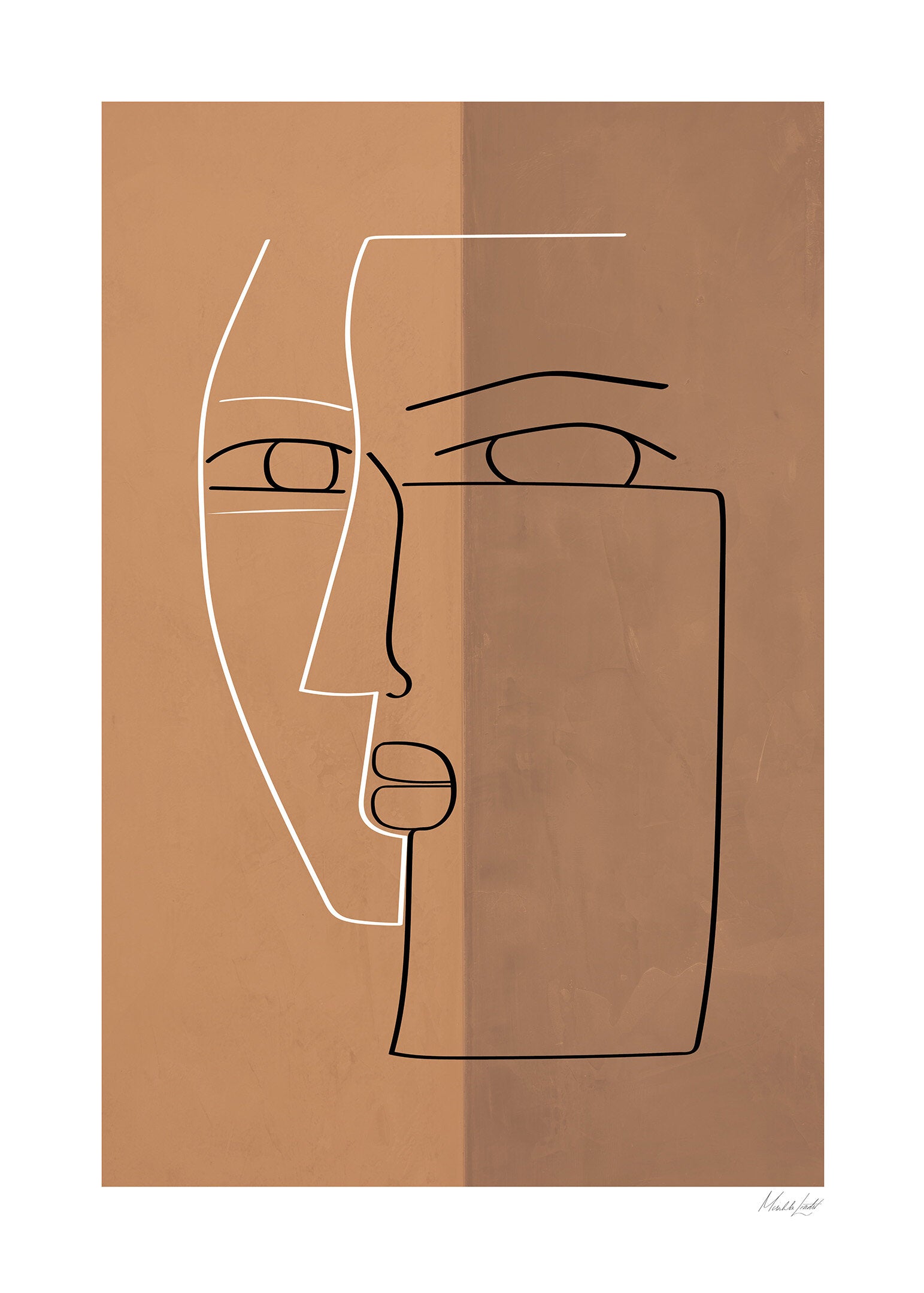 Expression poster terracotta