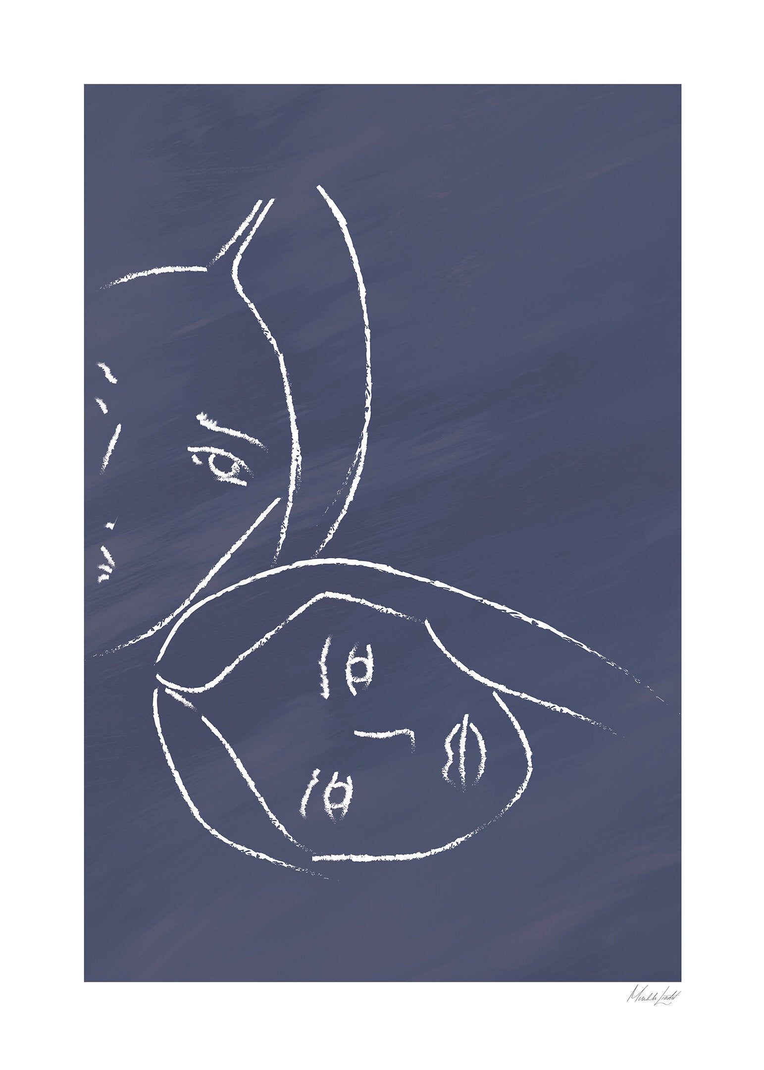 Safe place poster blue