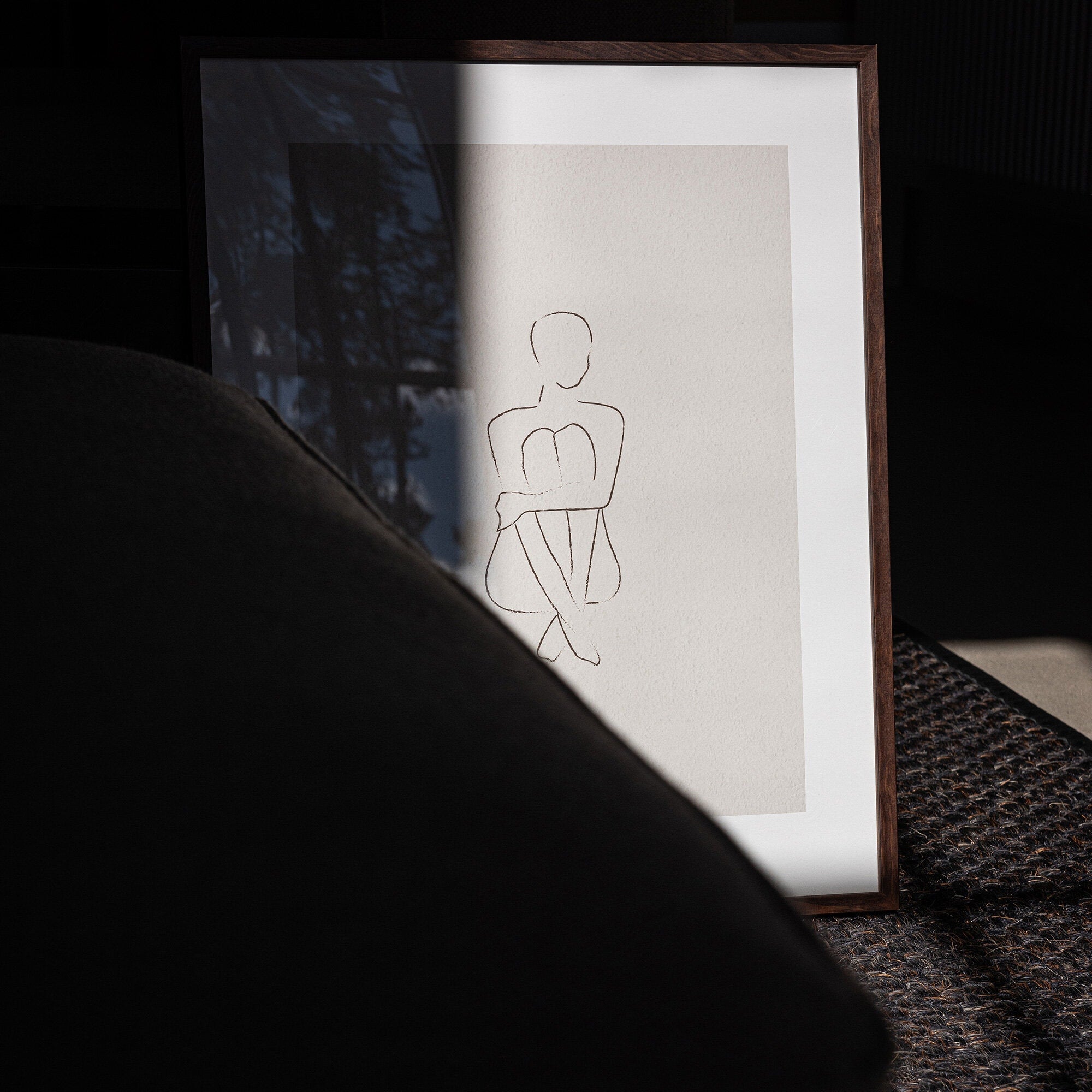 Peace of mind poster beige