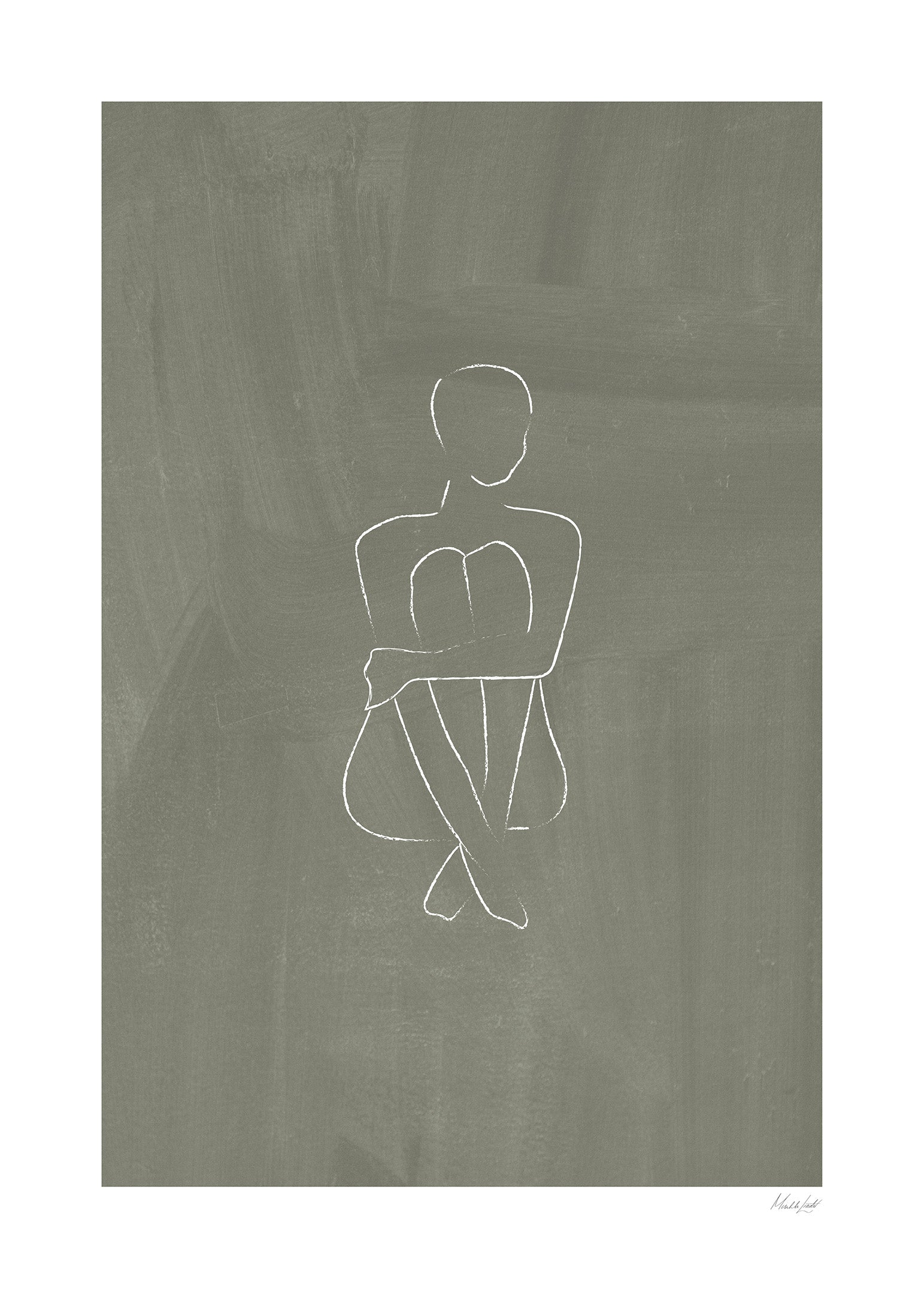 Peace of mind poster green