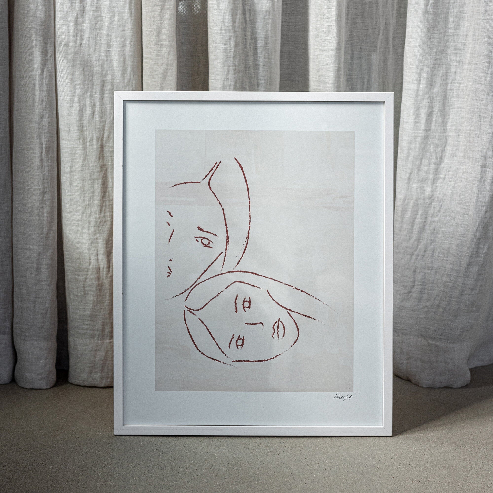 Safe place poster beige