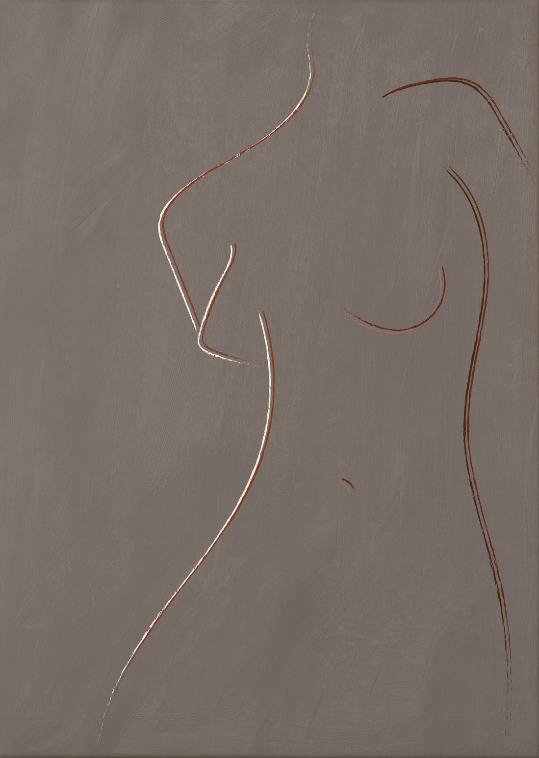 Mjuka konturer canvastavla