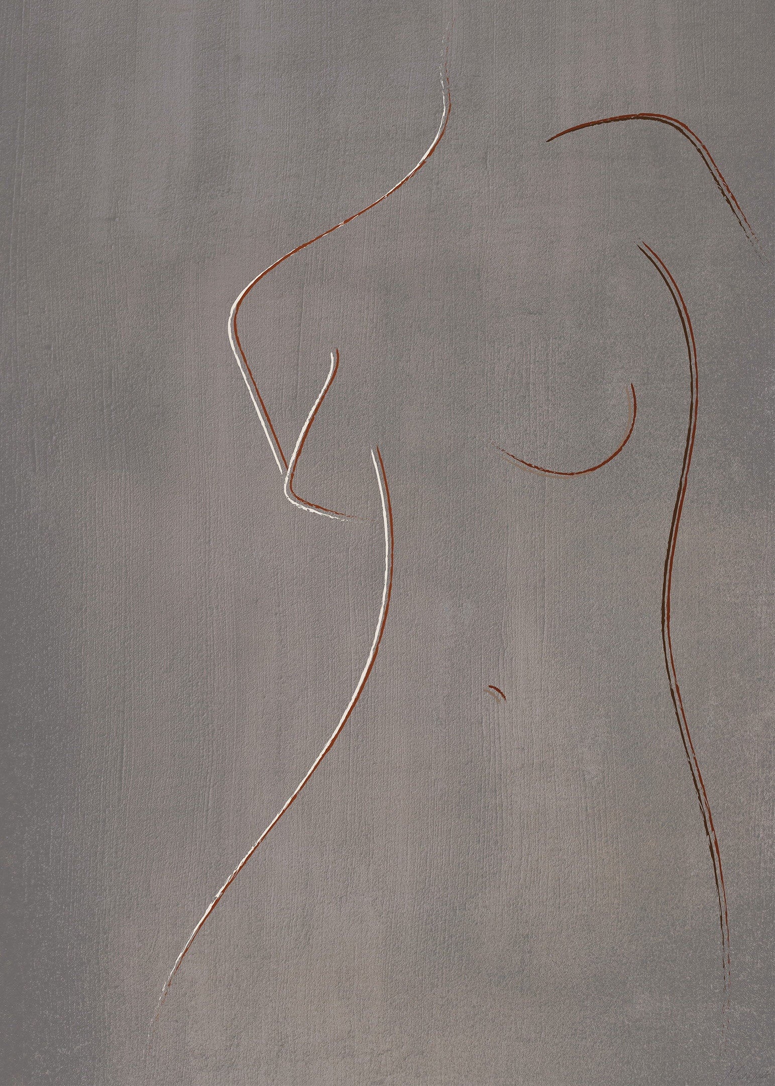 Soft contours poster