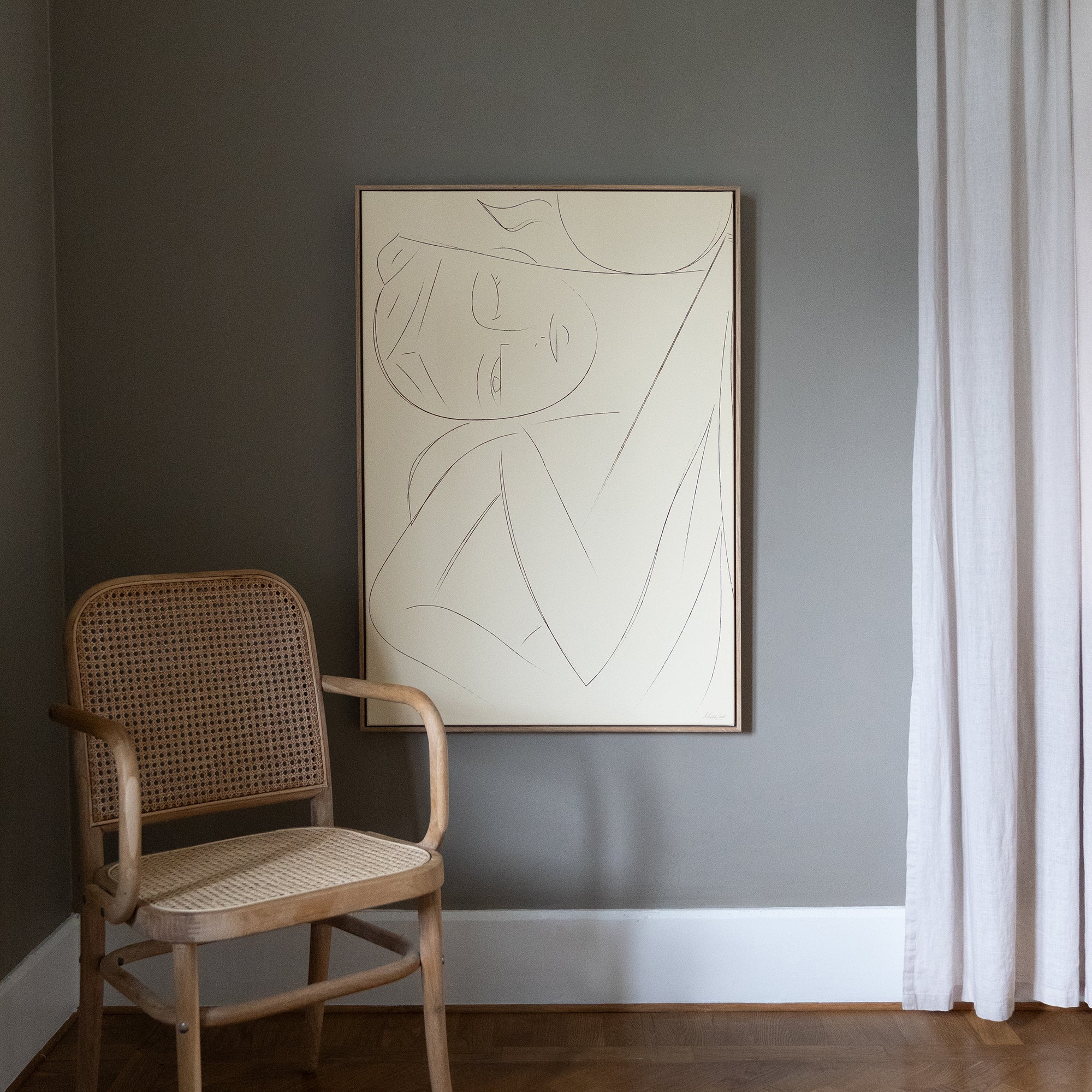 Sunbathing canvastavla