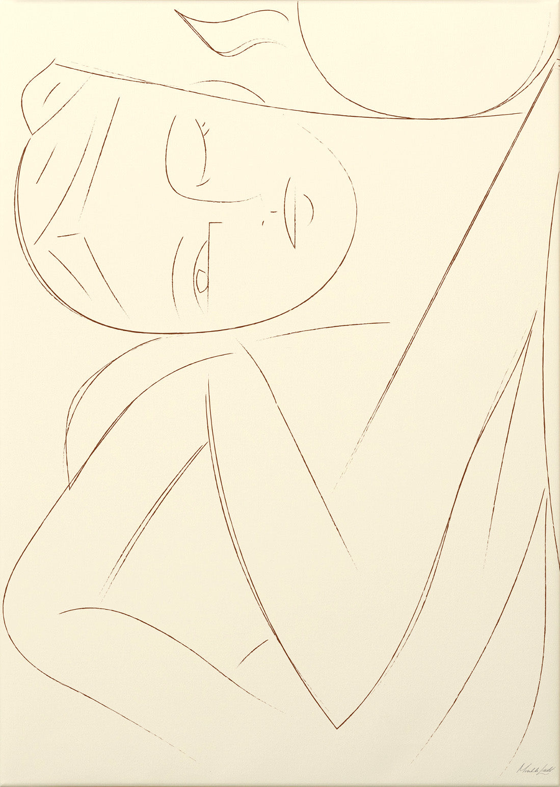 Sunbathing canvastavla