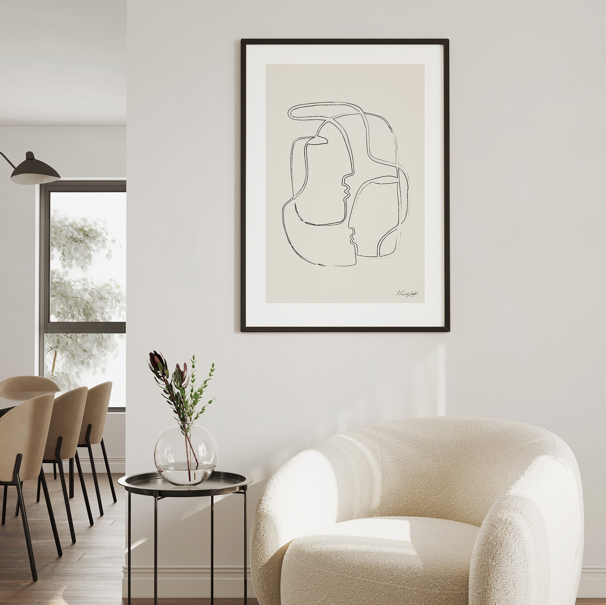 Ansikte mot ansikte poster