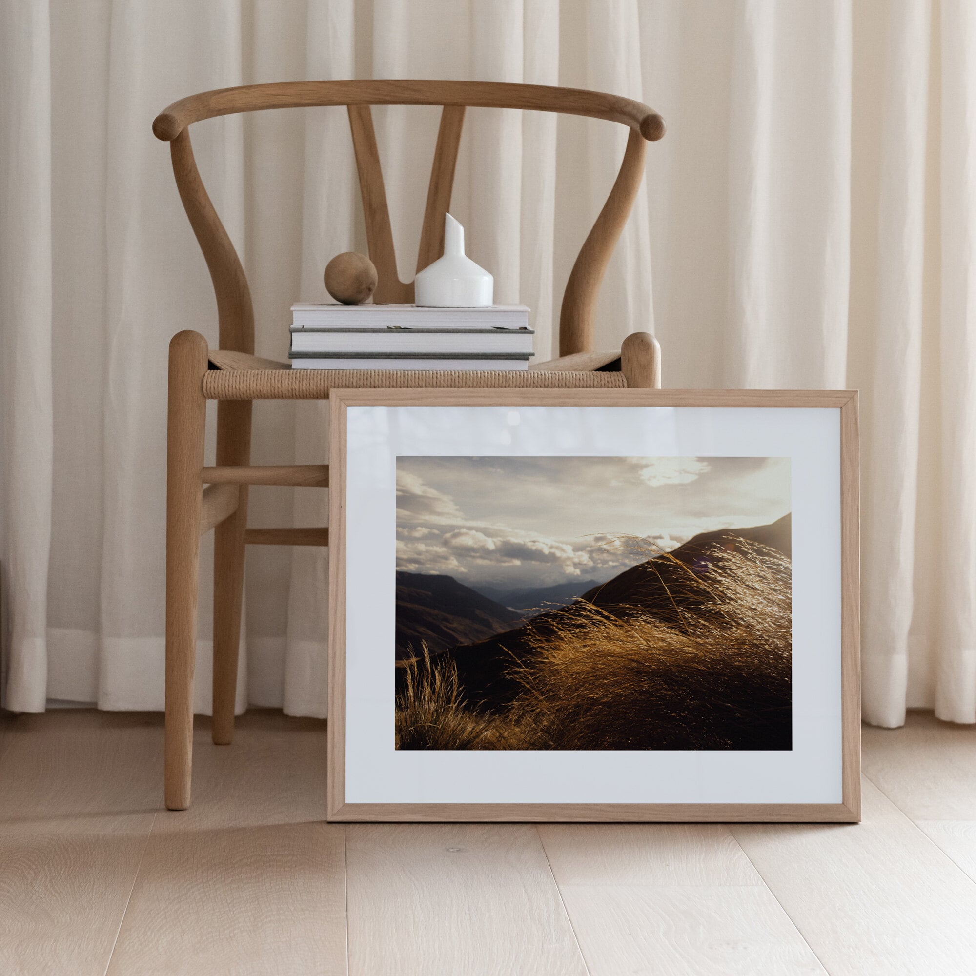 Gryning på bergstoppar poster