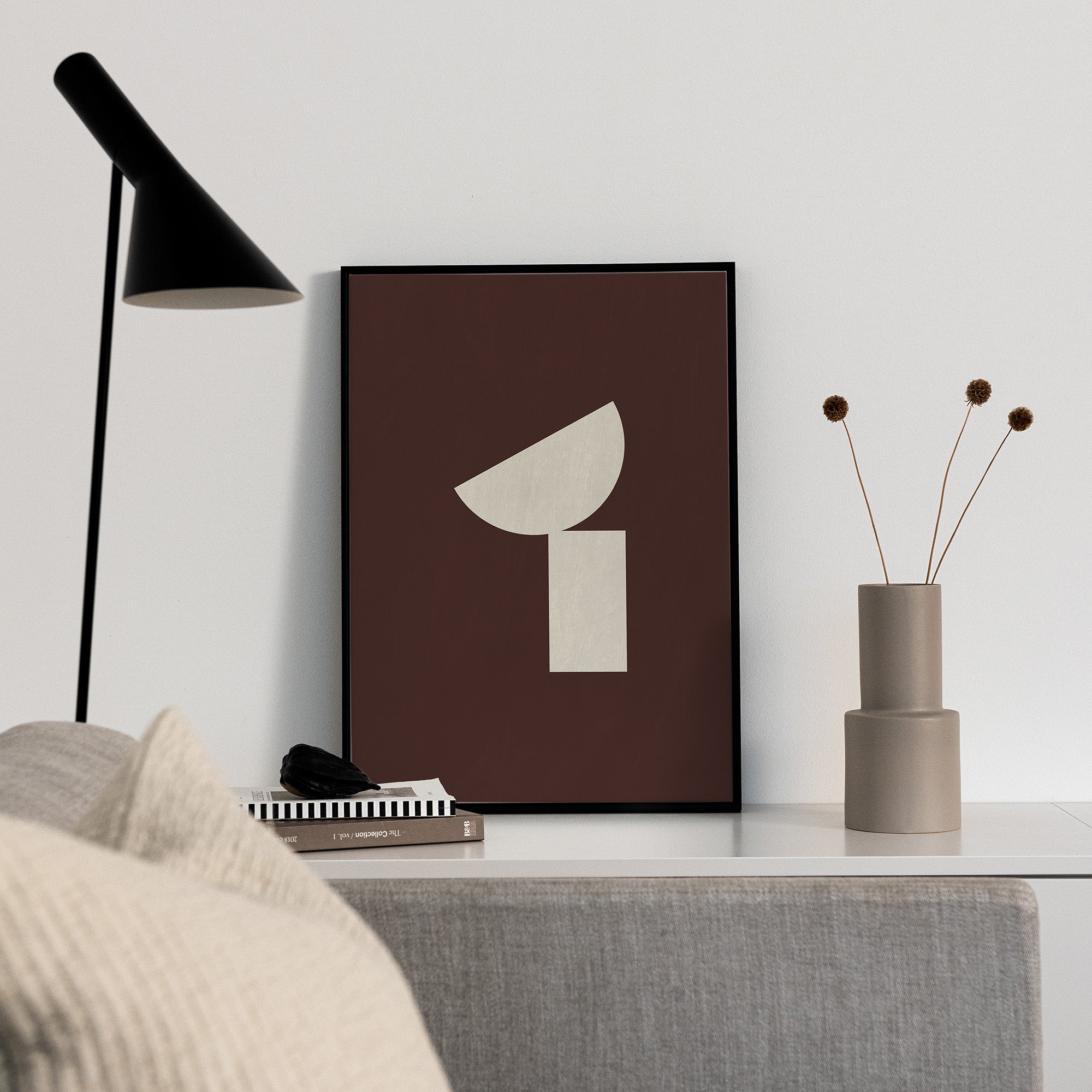 Mörk balans canvastavla