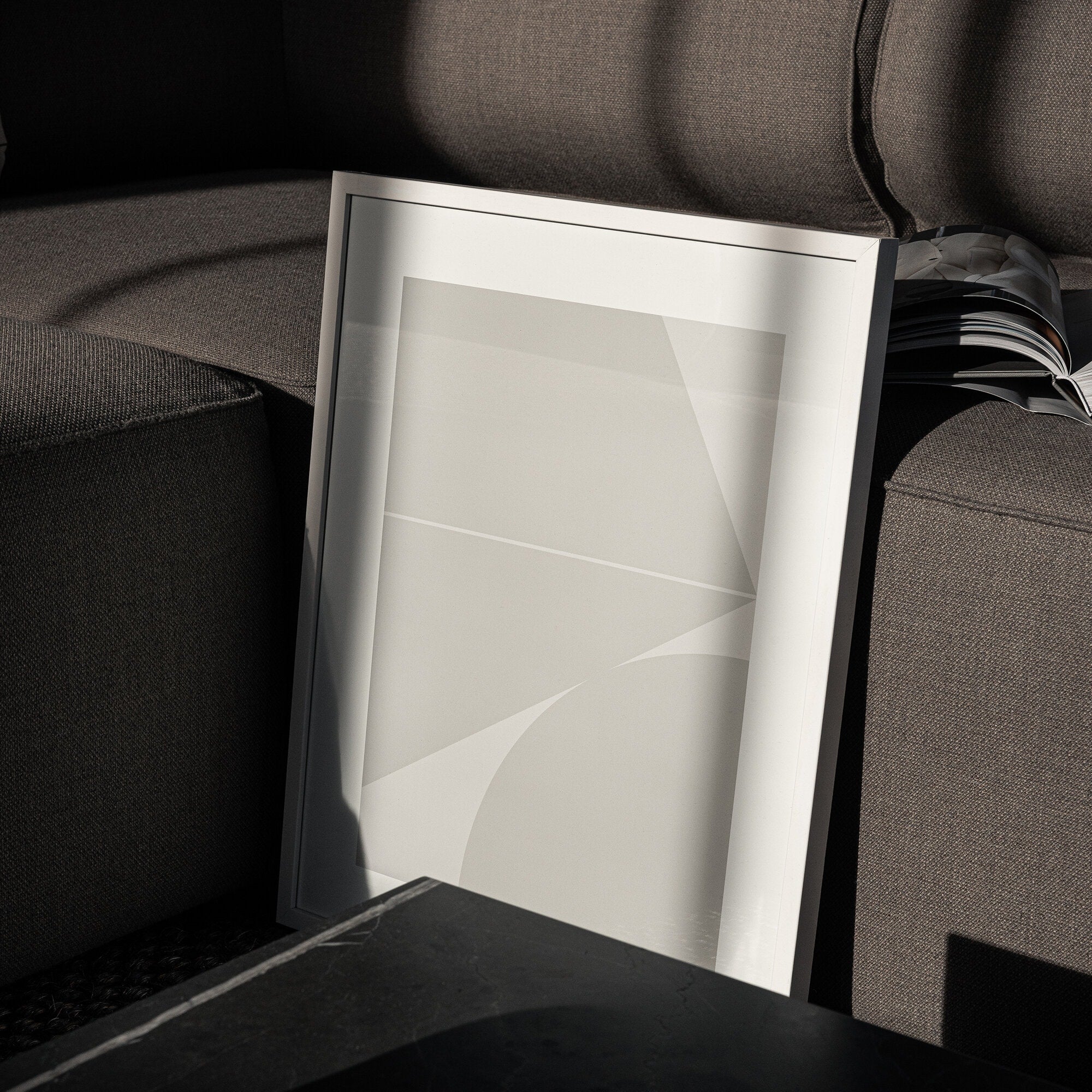 Geokollision poster beige