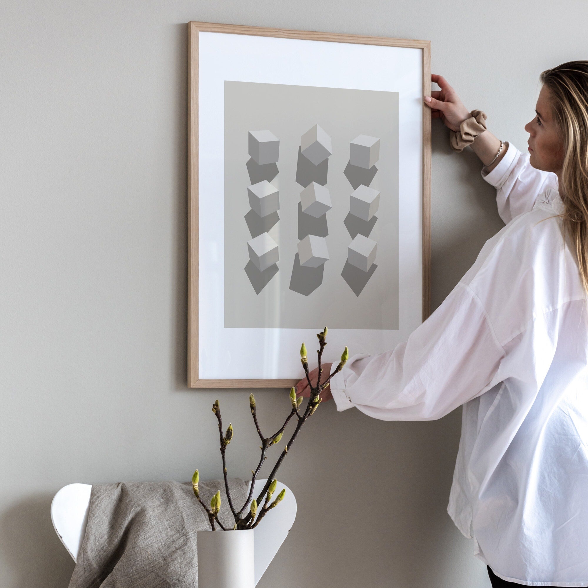 Kuber i vinklar poster