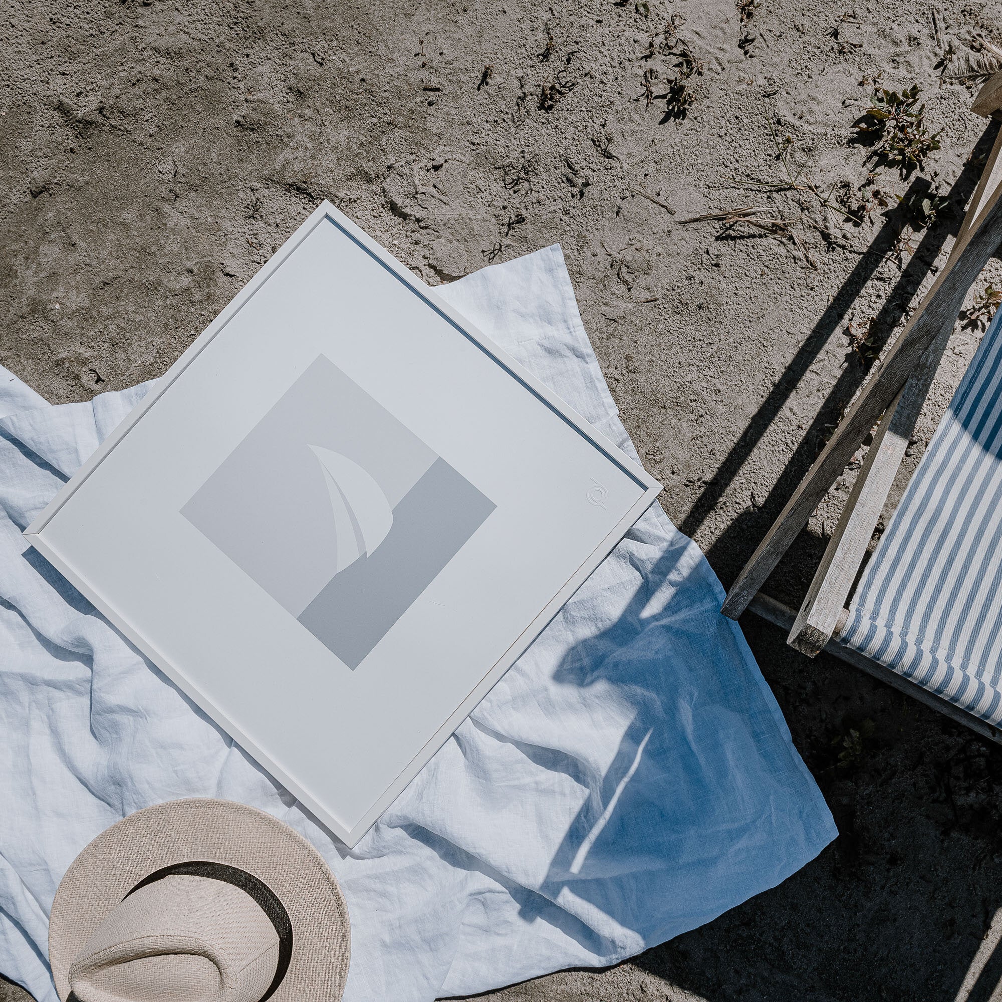 Graphic sailboat poster