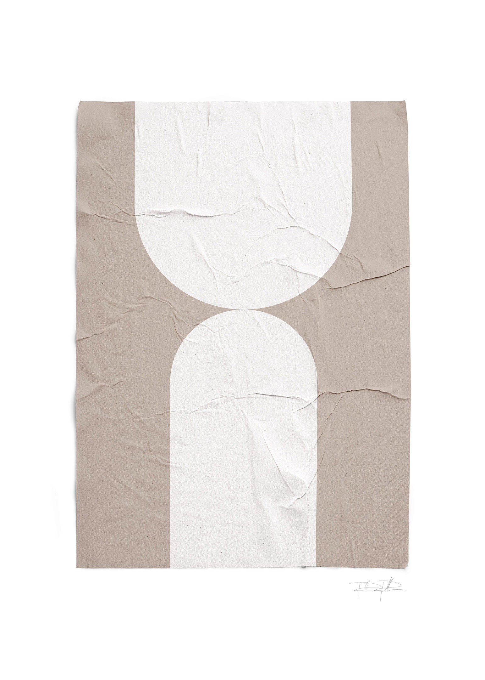 Shapes and wrinkles poster