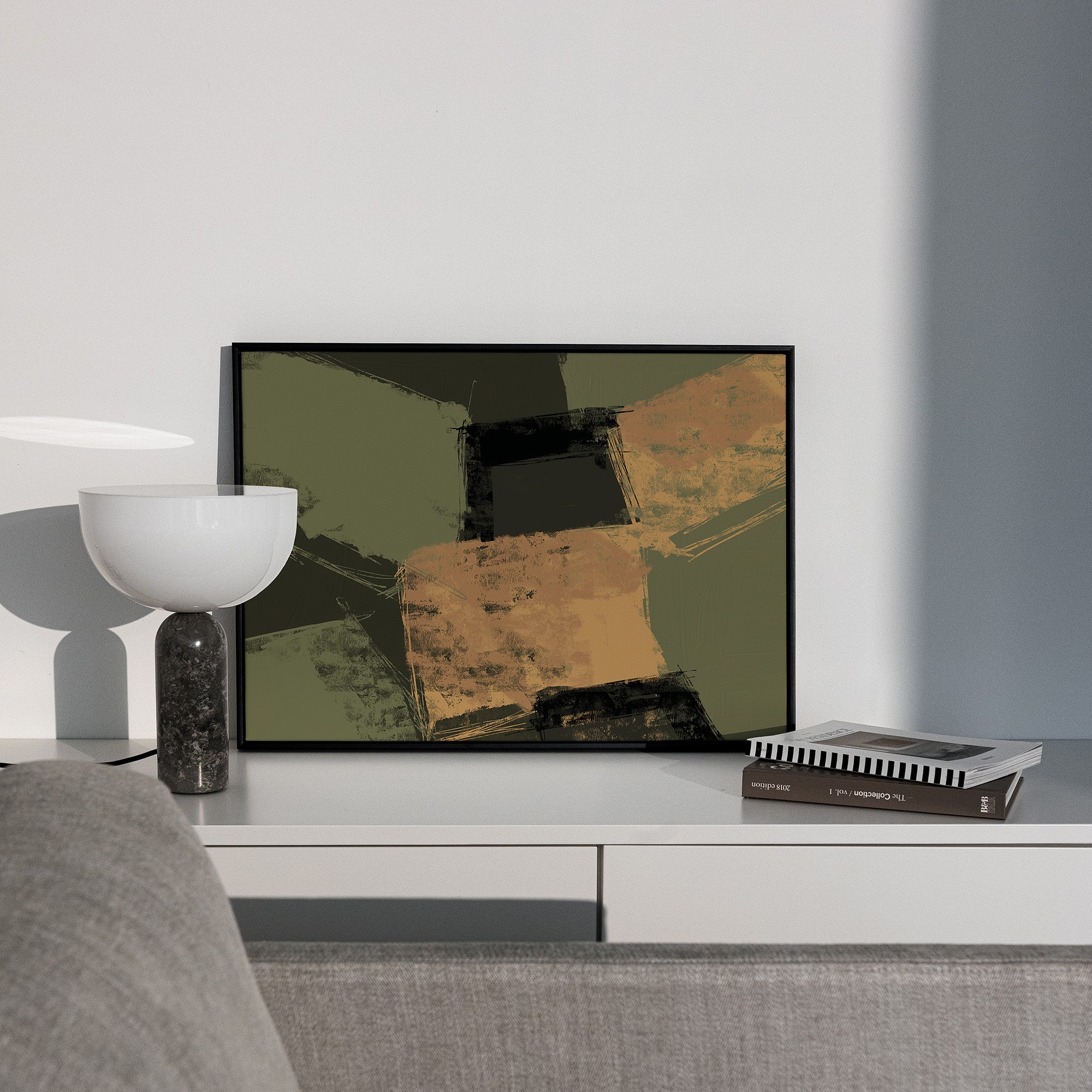 Penseldrag canvastavla