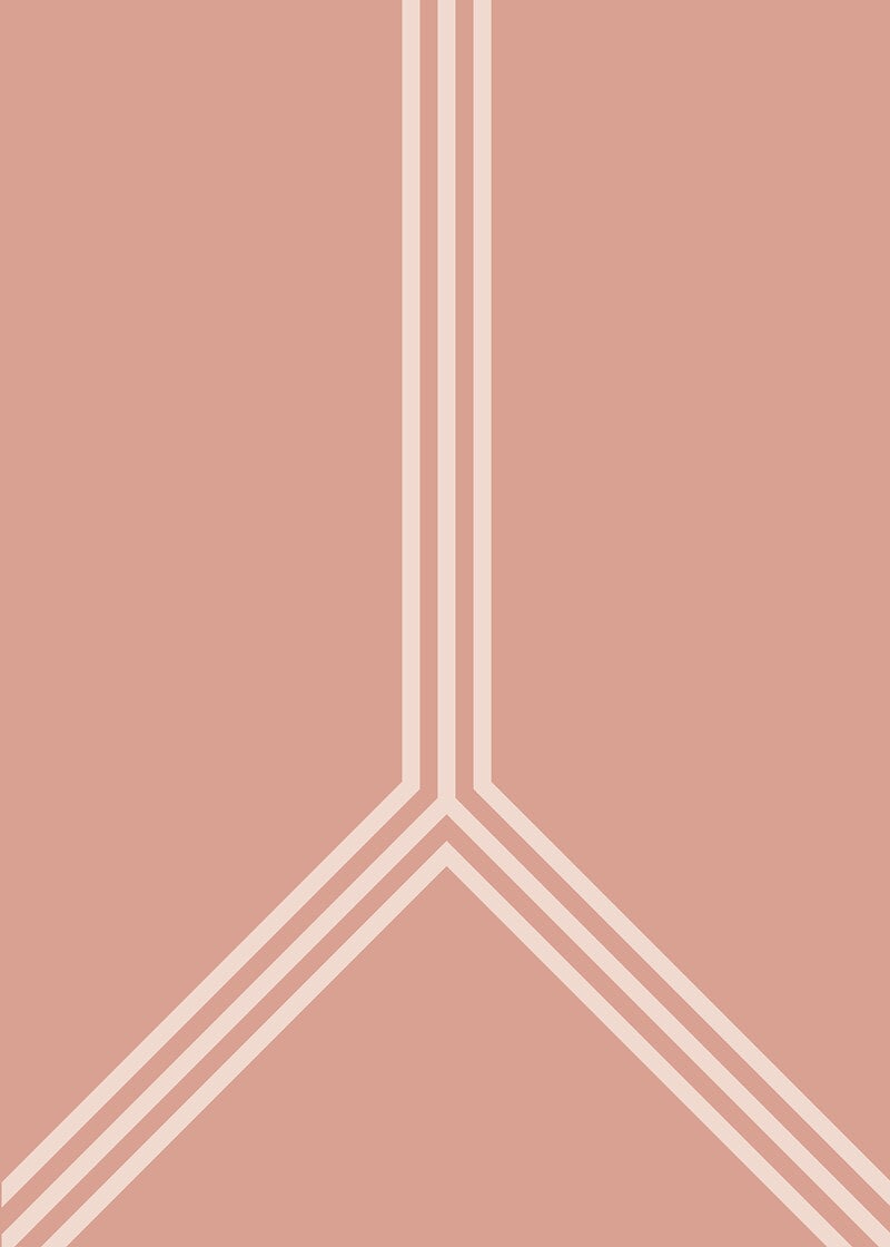 Lines poster pink