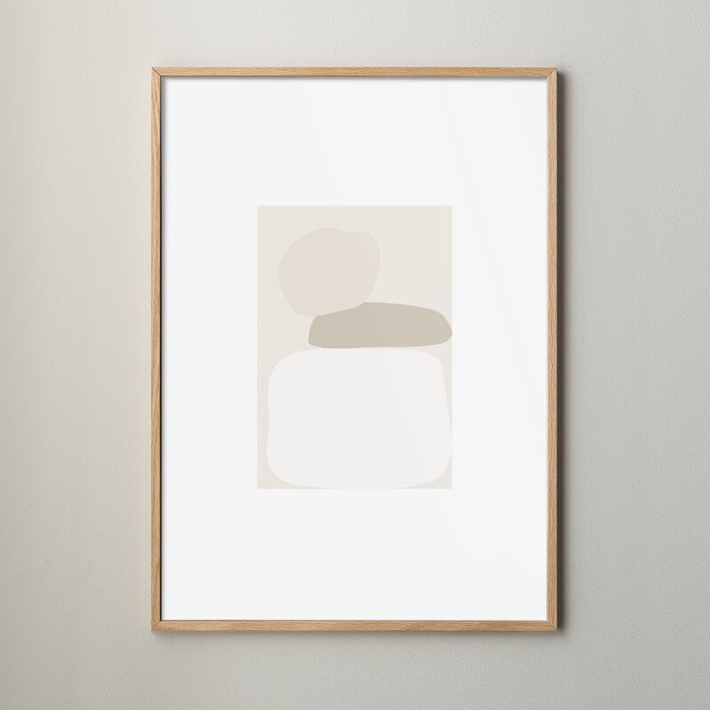 Poster with abstract shapes