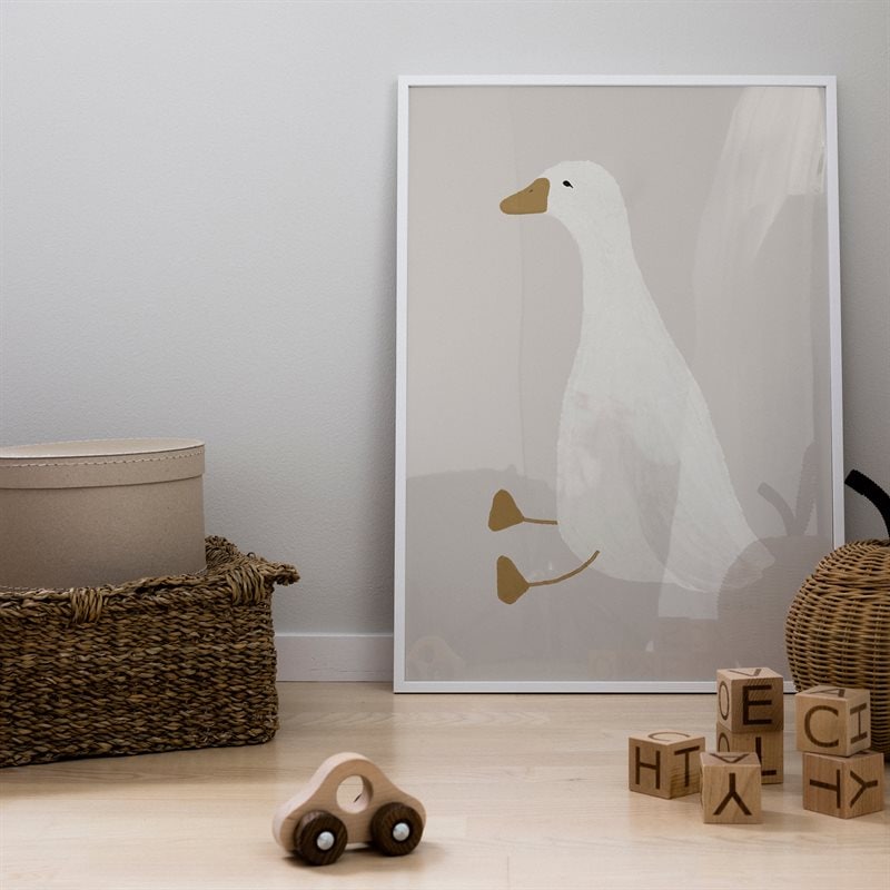 Goose poster beige