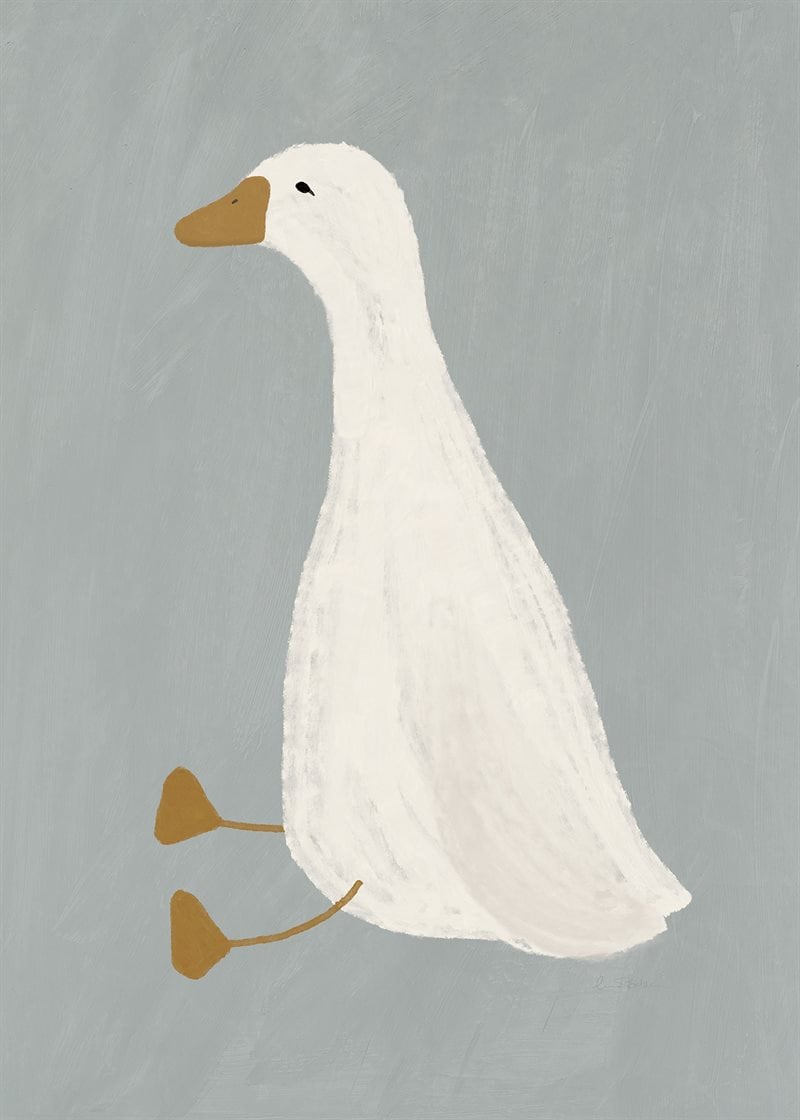 Goose poster blue