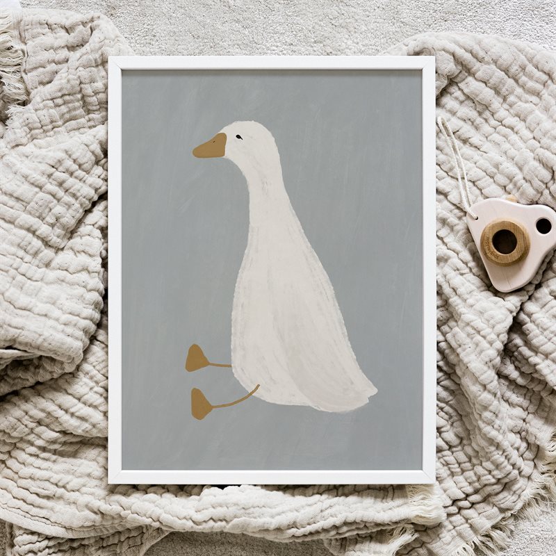 Goose poster blue