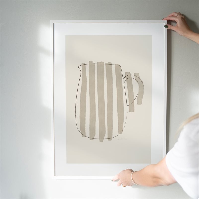 Striped carafe poster