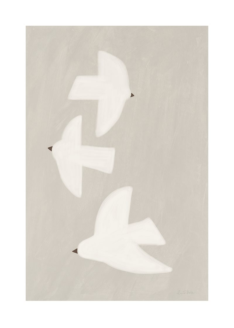 Three birds poster