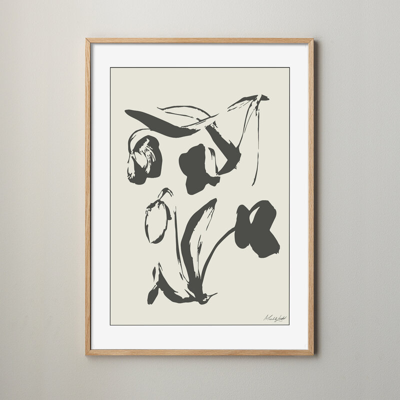 Tulips abstract poster