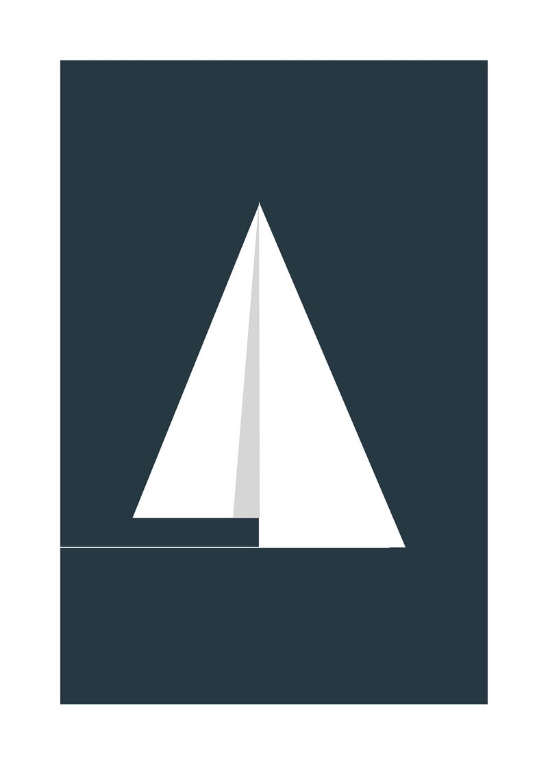 Ocean sailing poster