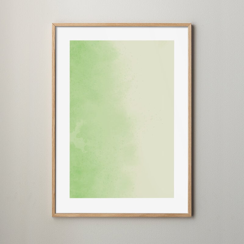 Colour splash poster grön