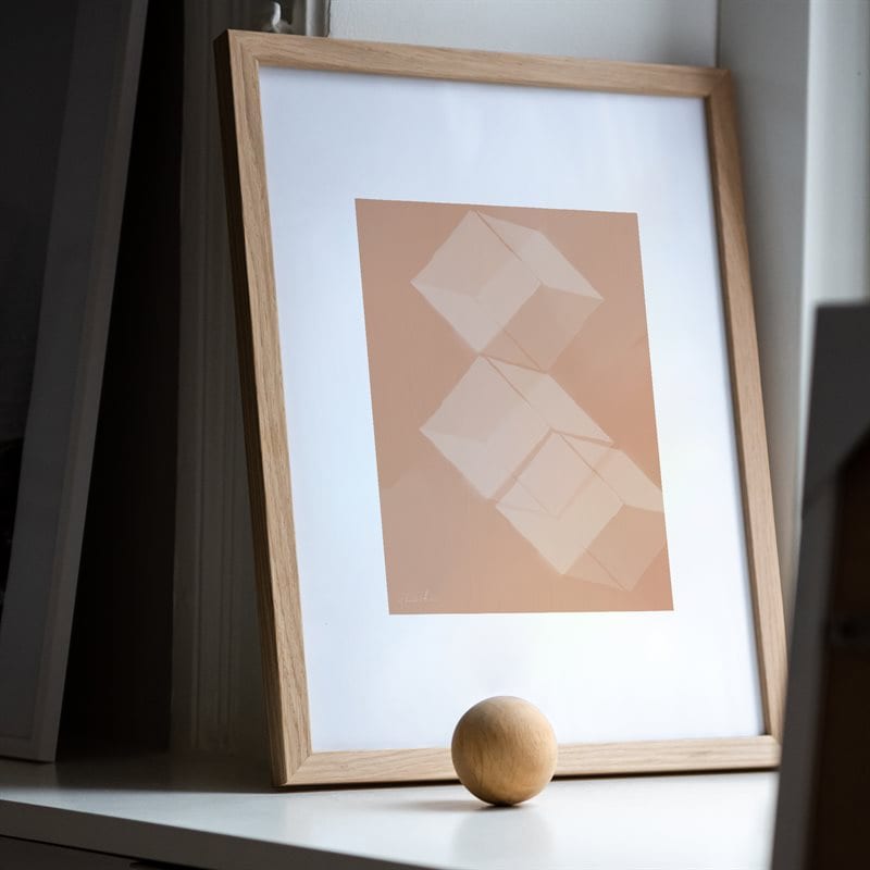 Geometrisk minimalist poster